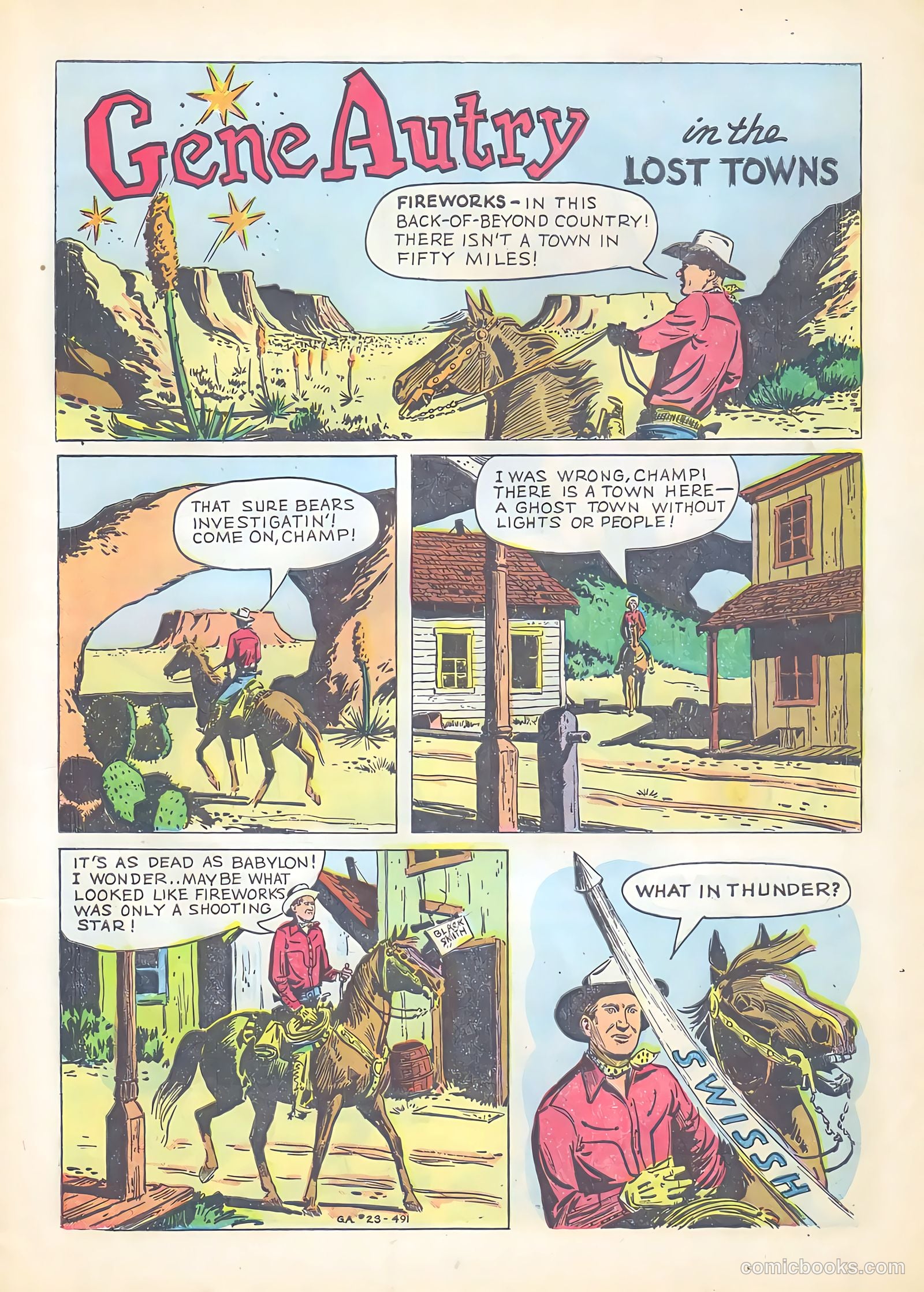 Gene Autry Comics #23 — page 3 of 36