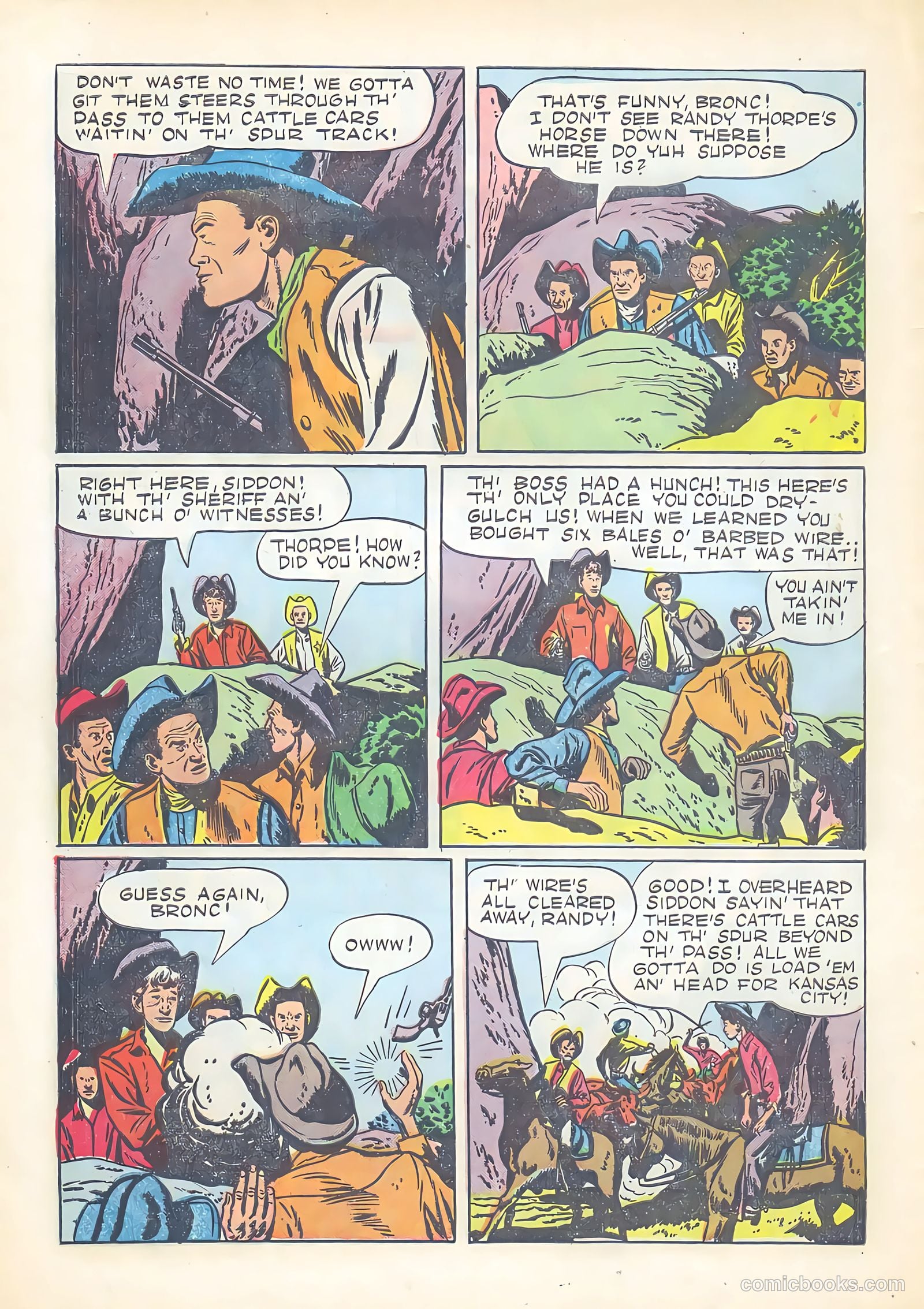Gene Autry Comics #23 — page 34 of 36