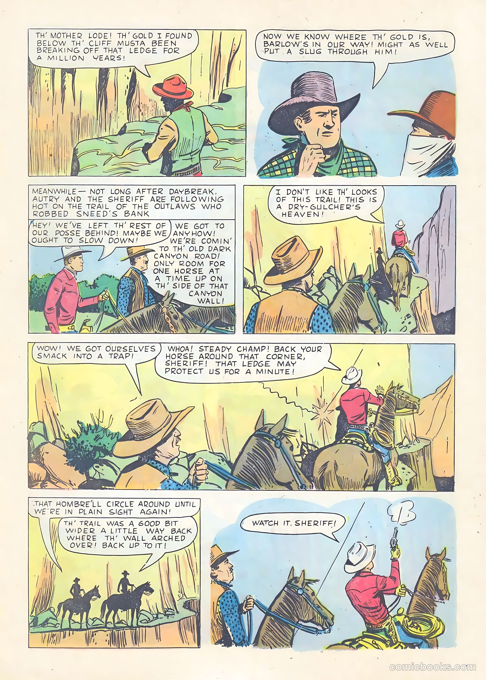 Gene Autry Comics #24 — page 16 of 36