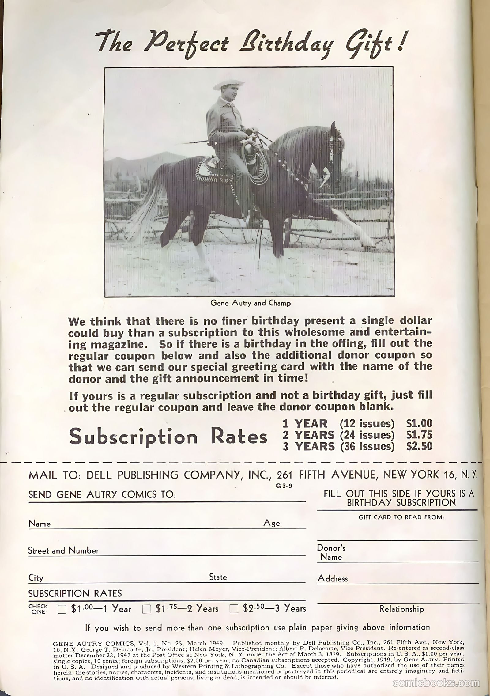 Gene Autry Comics #25 — page 2 of 36