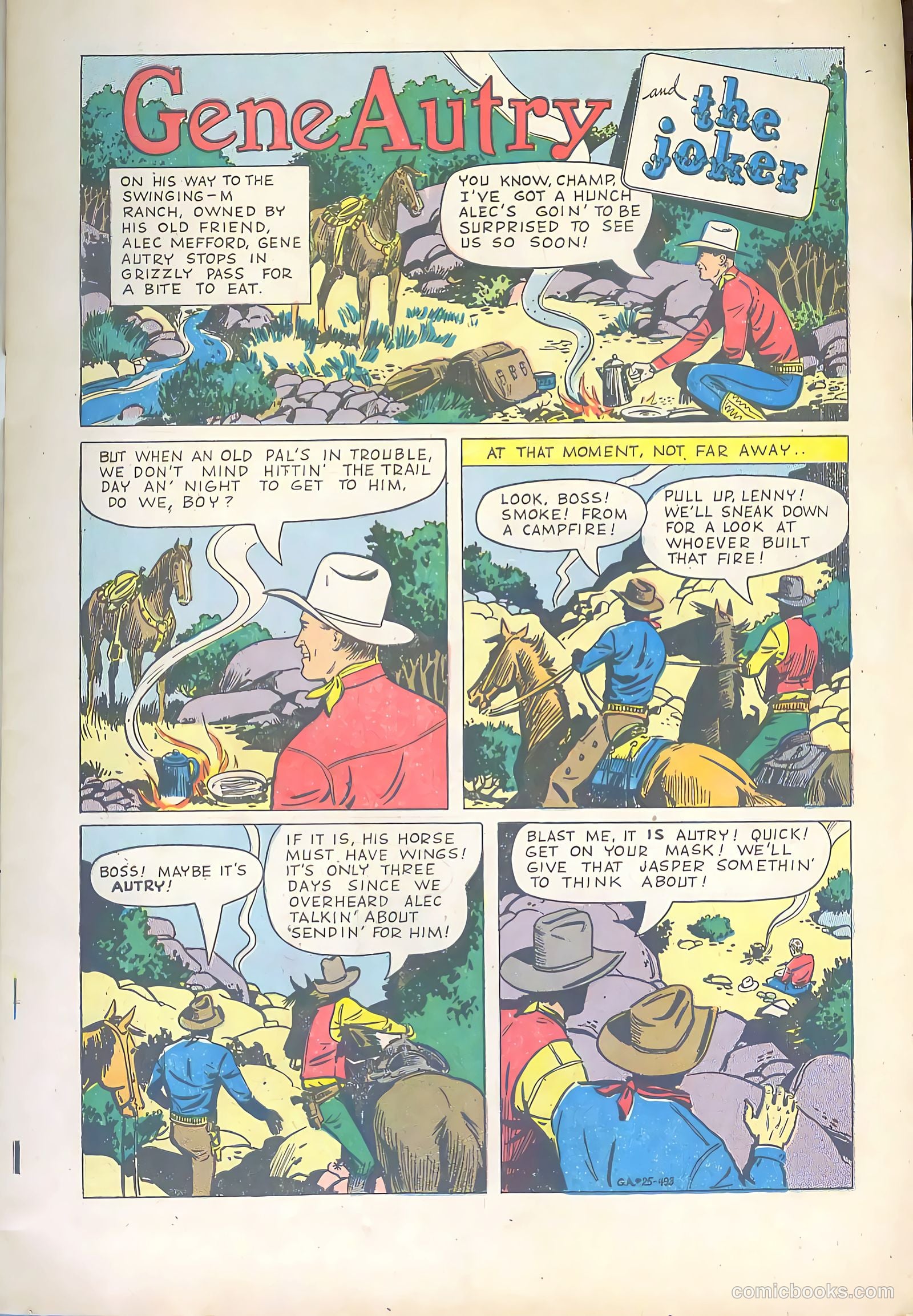 Gene Autry Comics #25 — page 3 of 36