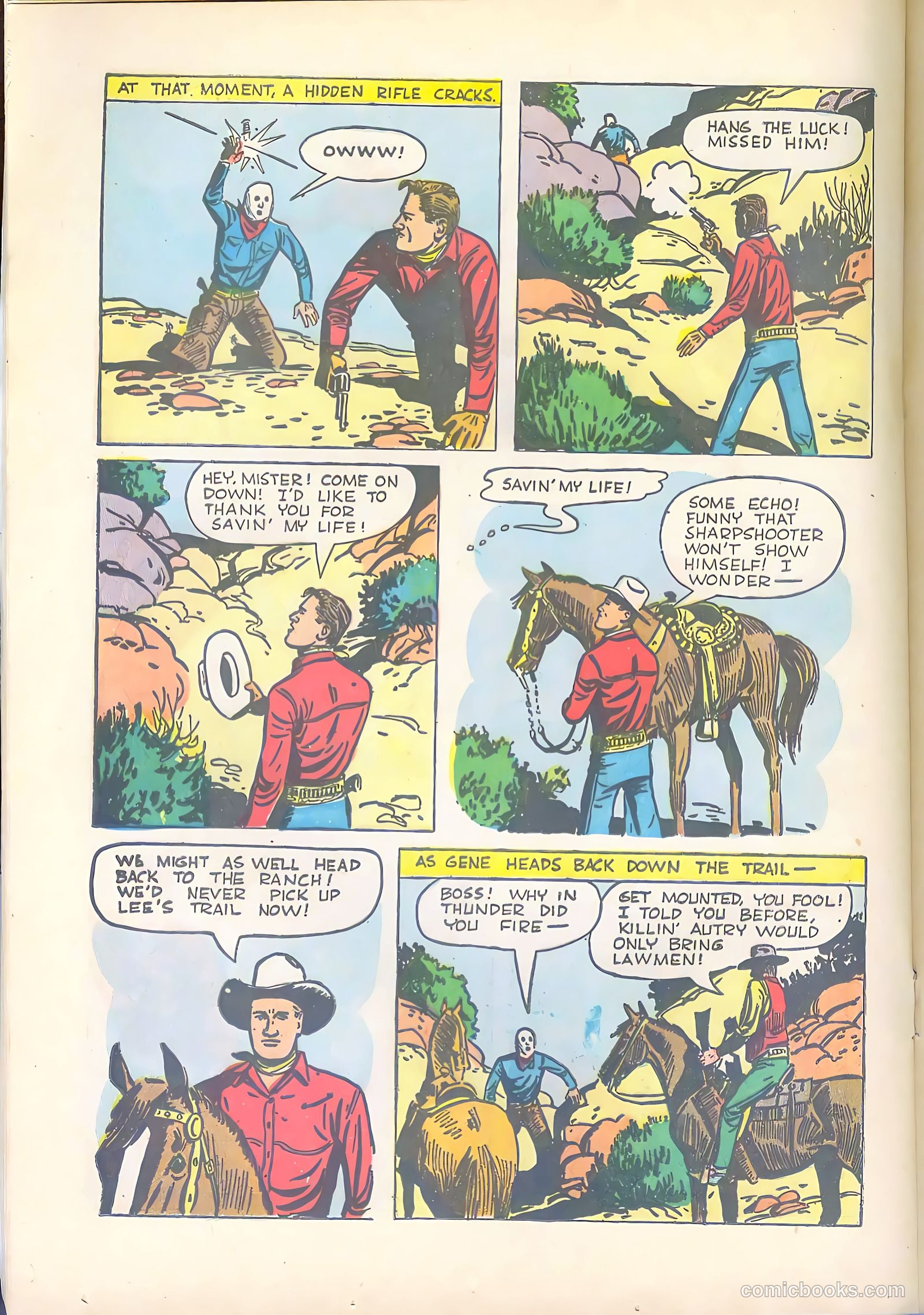 Gene Autry Comics #25 — page 20 of 36