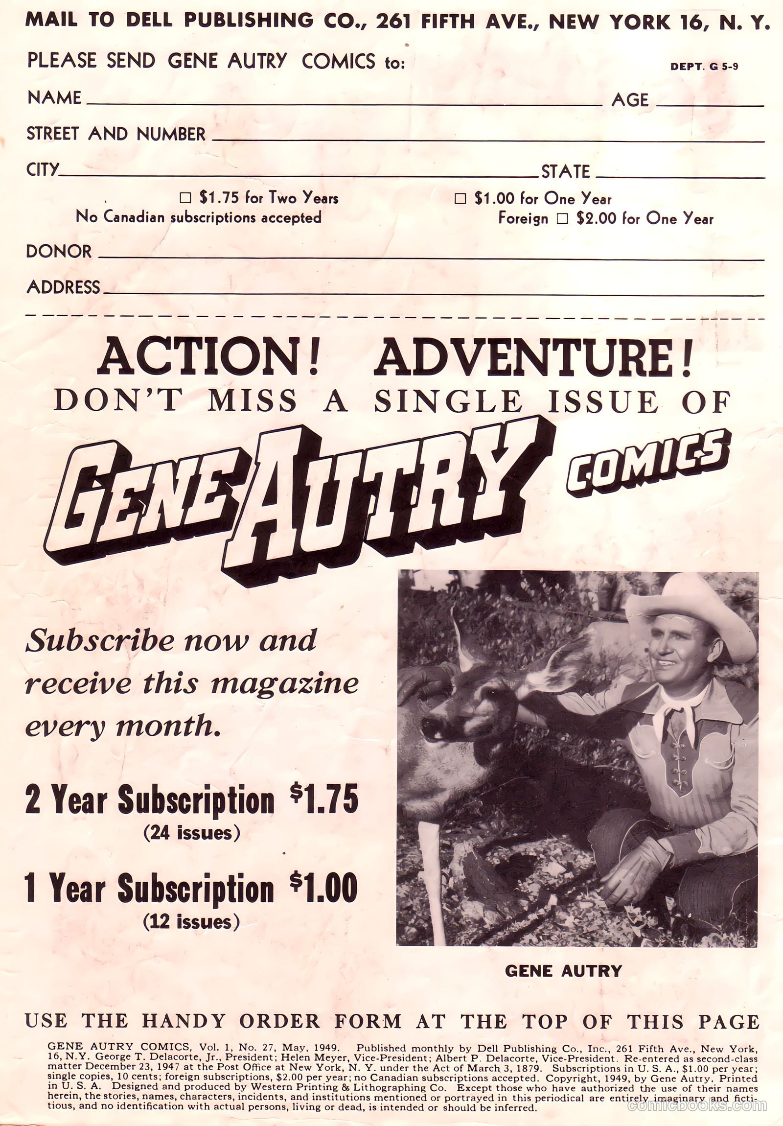 Gene Autry Comics #27 — page 2 of 36