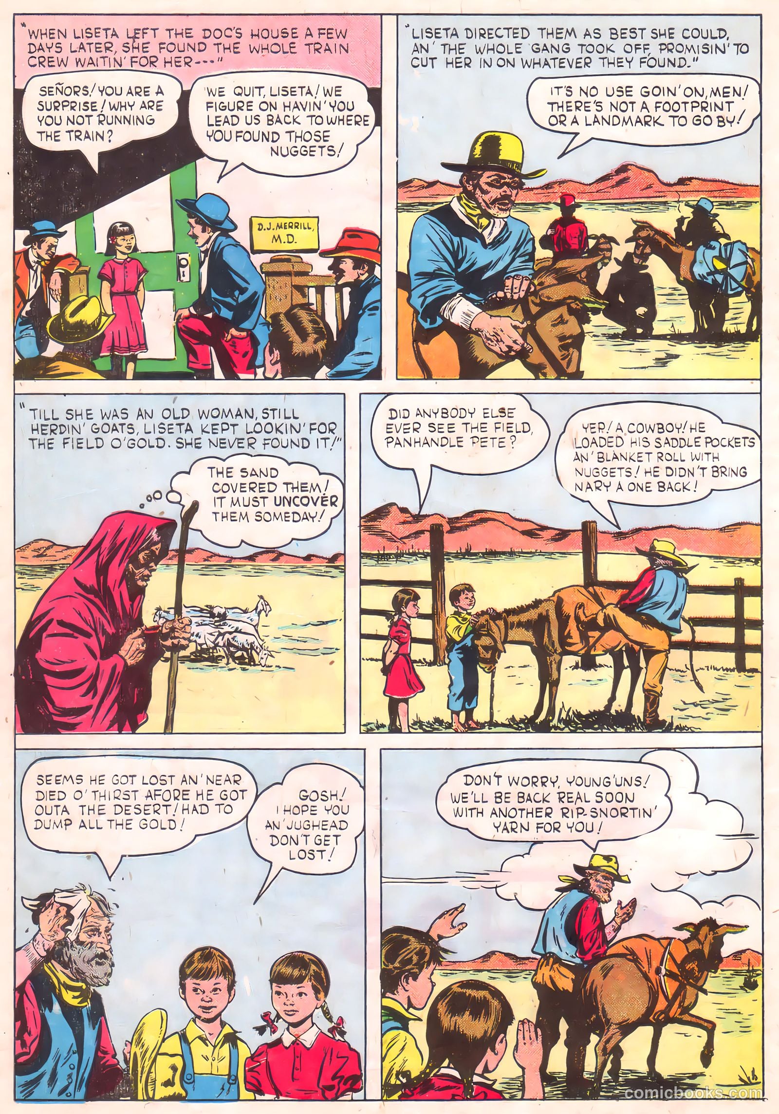 Gene Autry Comics #27 — page 34 of 36