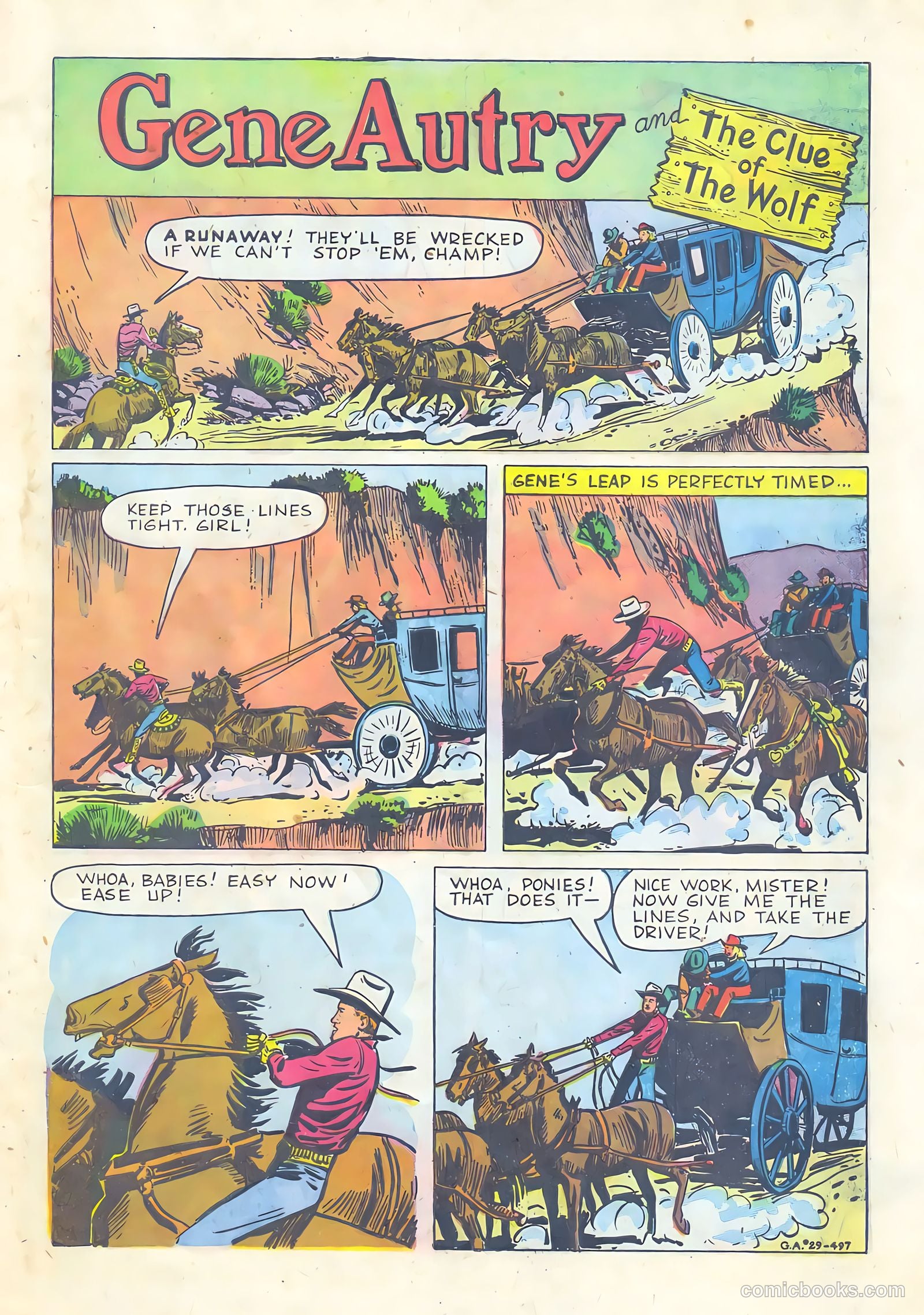 Gene Autry Comics #29 — page 3 of 36