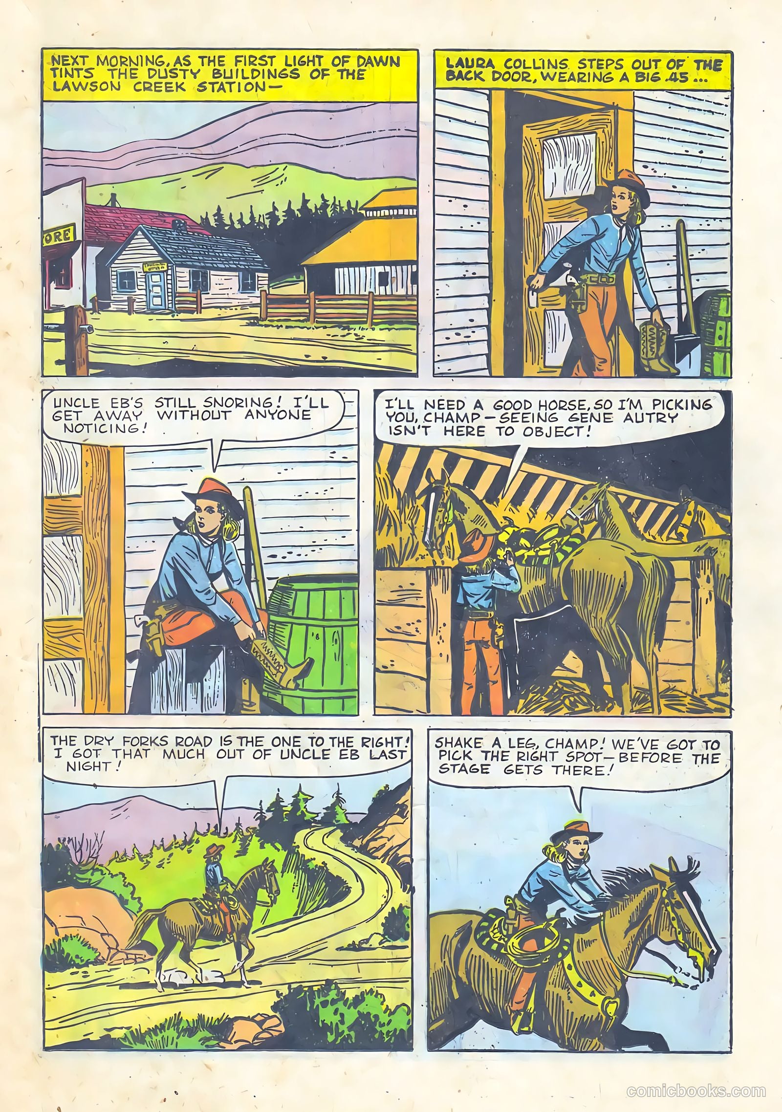 Gene Autry Comics #29 — page 13 of 36