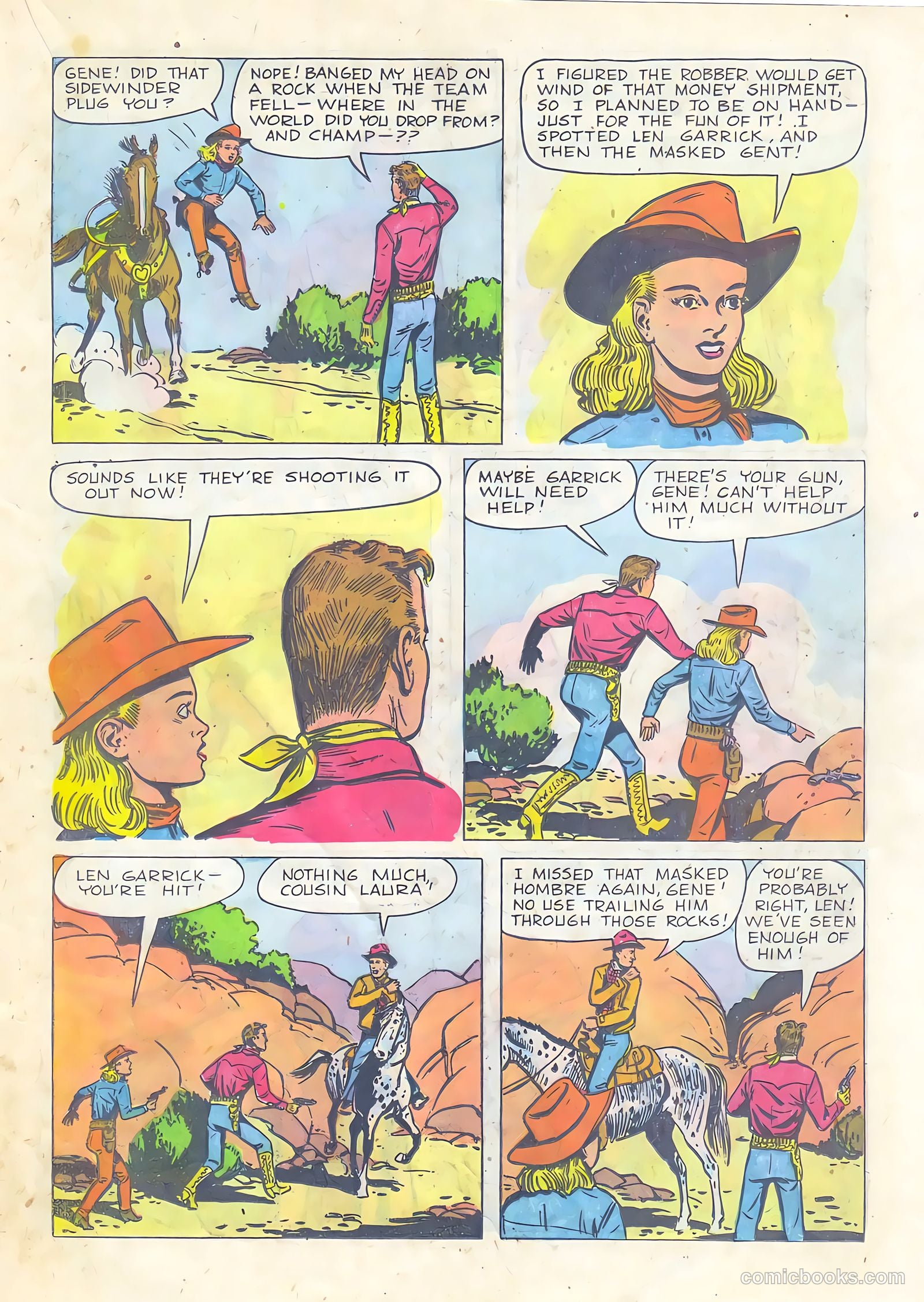 Gene Autry Comics #29 — page 19 of 36