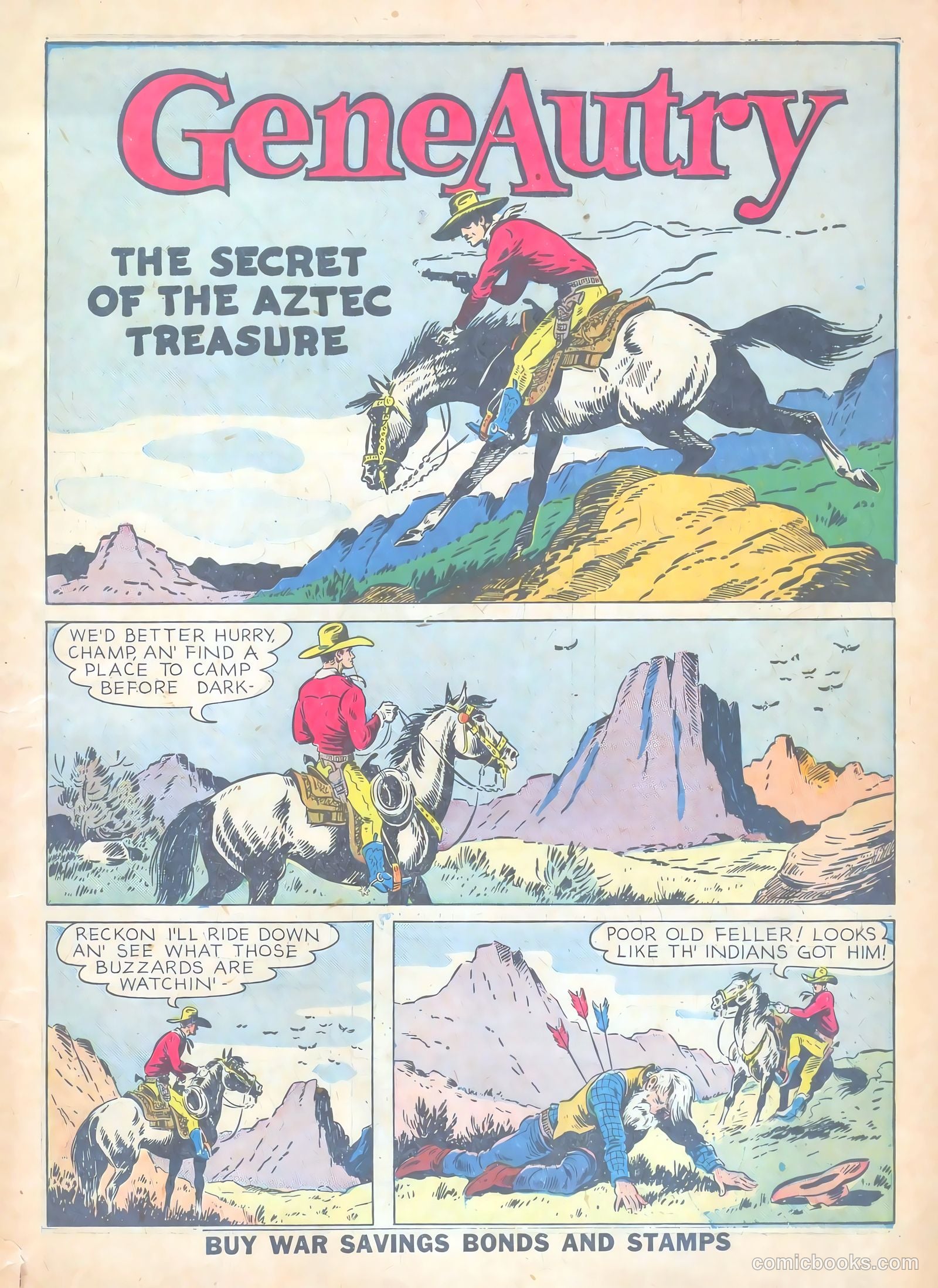 Gene Autry Comics #3 — page 3 of 68