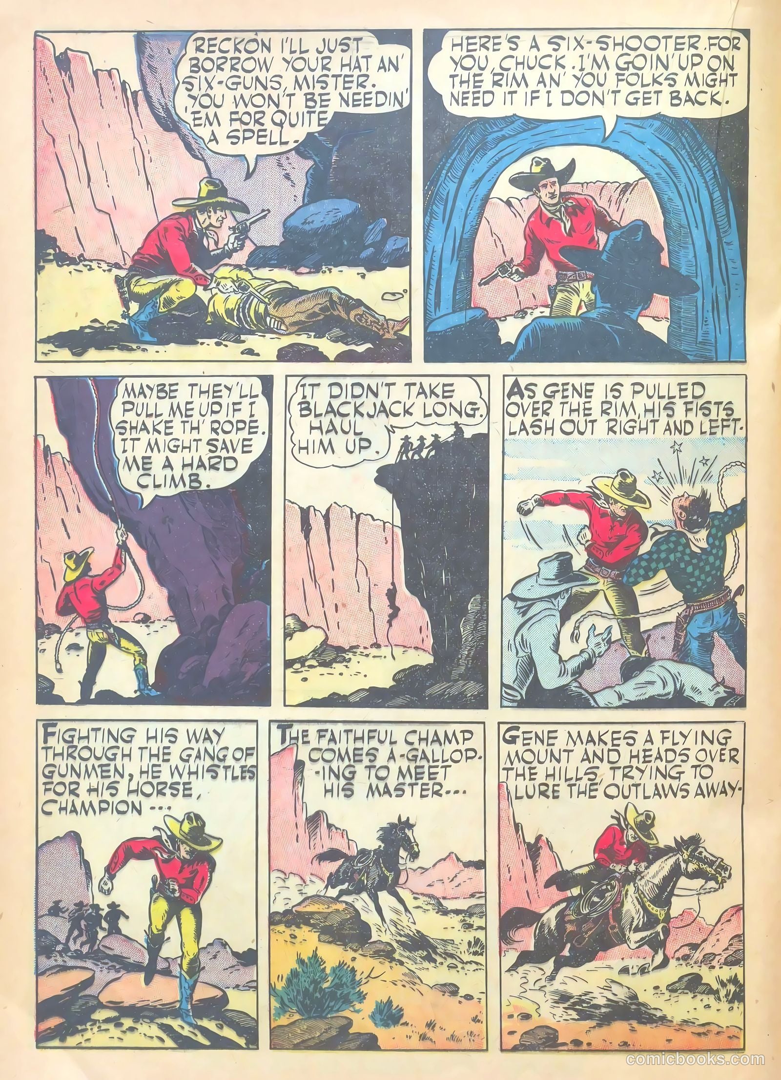 Gene Autry Comics #3 — page 36 of 68