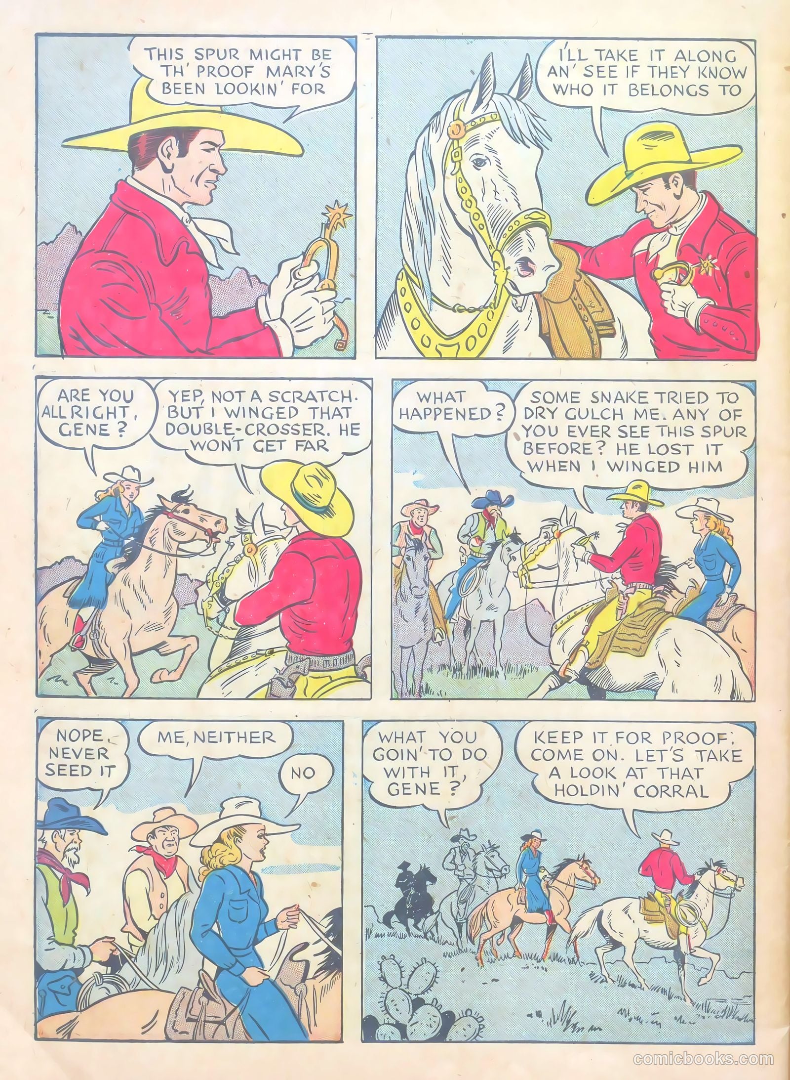Gene Autry Comics #3 — page 56 of 68