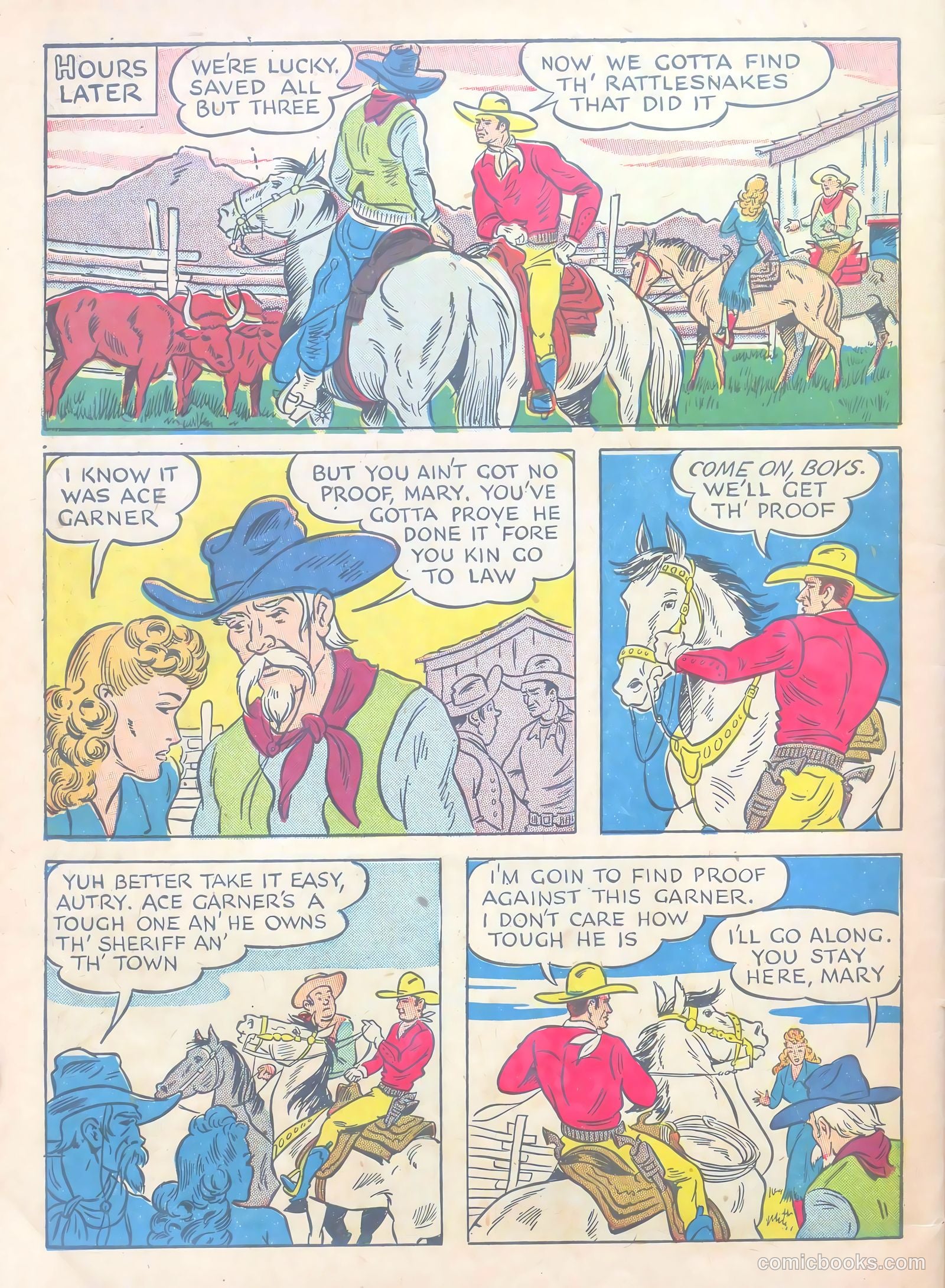 Gene Autry Comics #3 — page 64 of 68