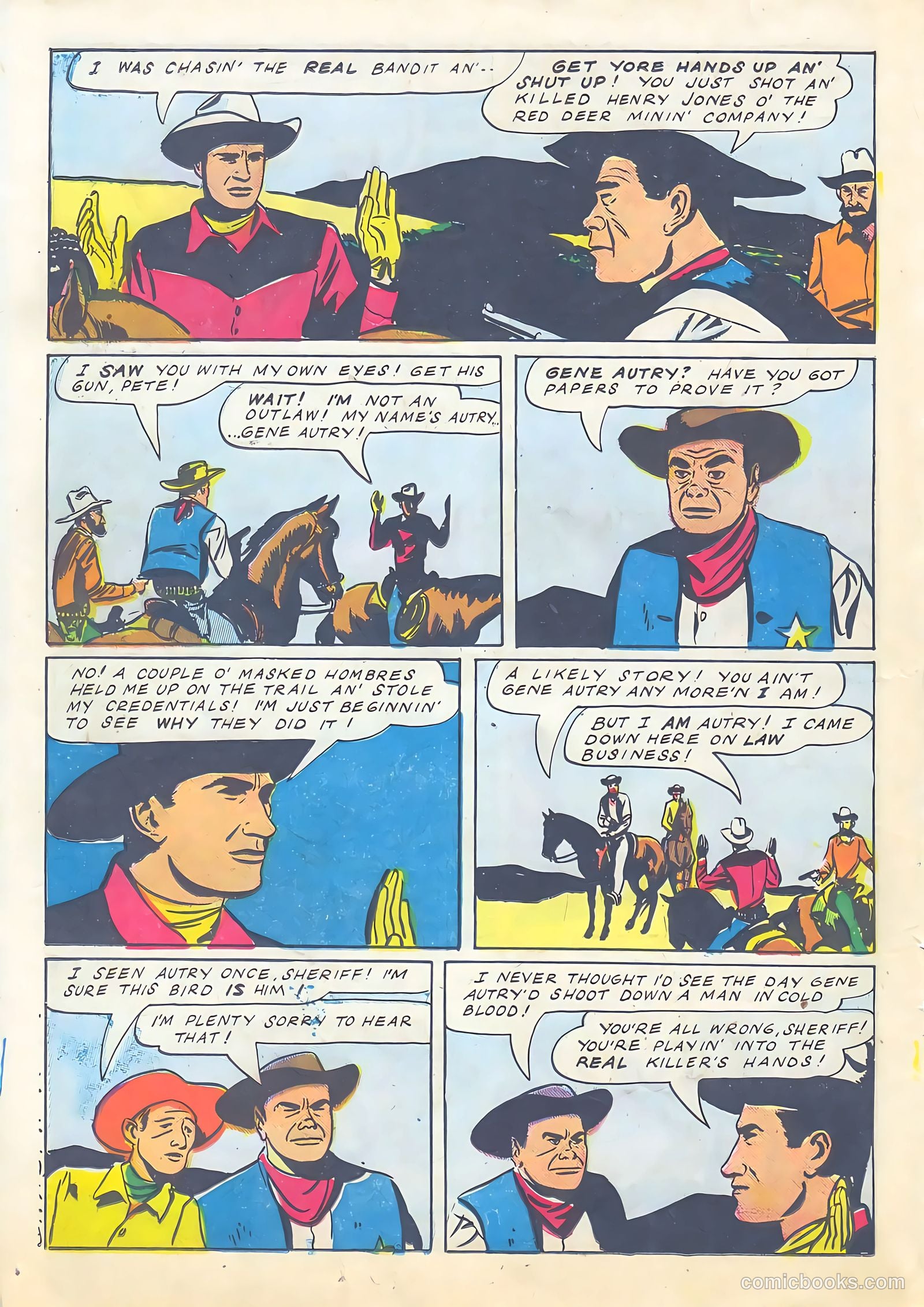 Gene Autry Comics #4 — page 36 of 52