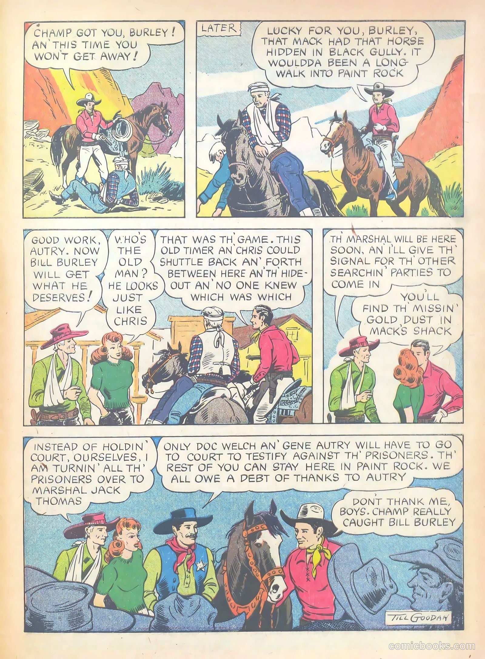 Gene Autry Comics #5 — page 55 of 68