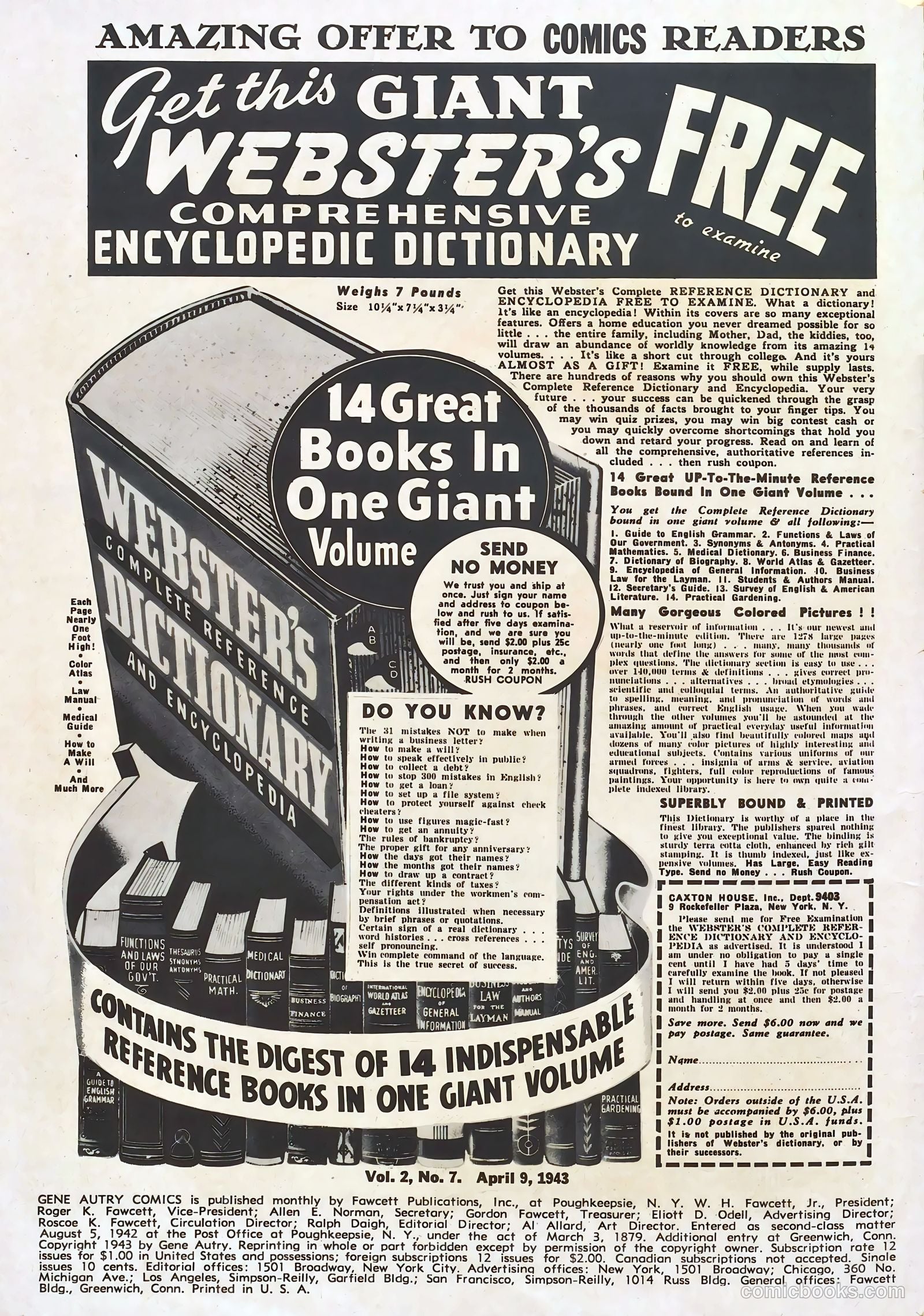 Gene Autry Comics #7 — page 2 of 68