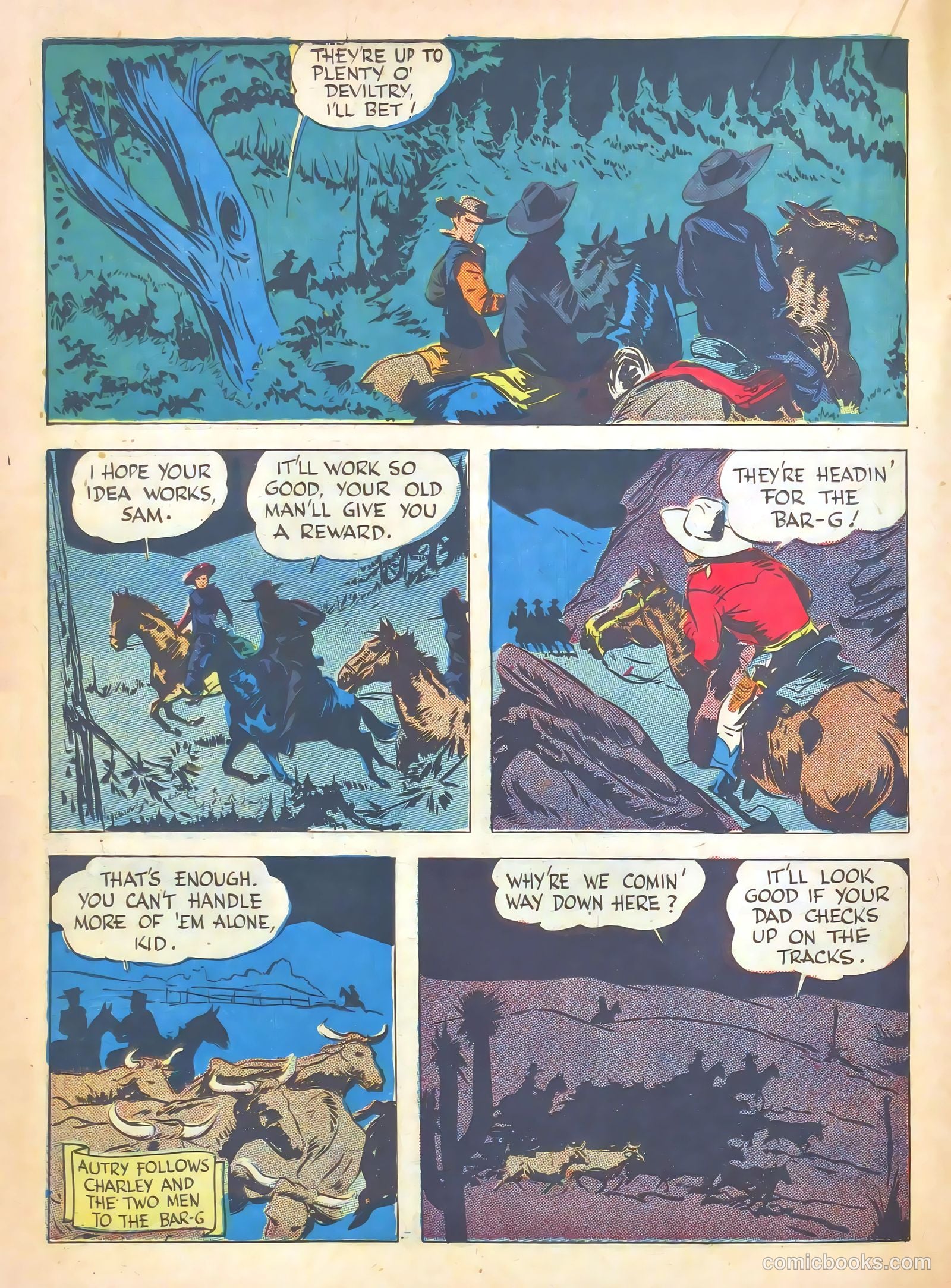 Gene Autry Comics #7 — page 34 of 68