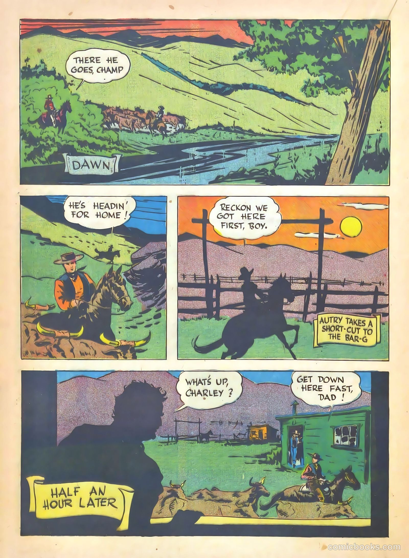 Gene Autry Comics #7 — page 36 of 68