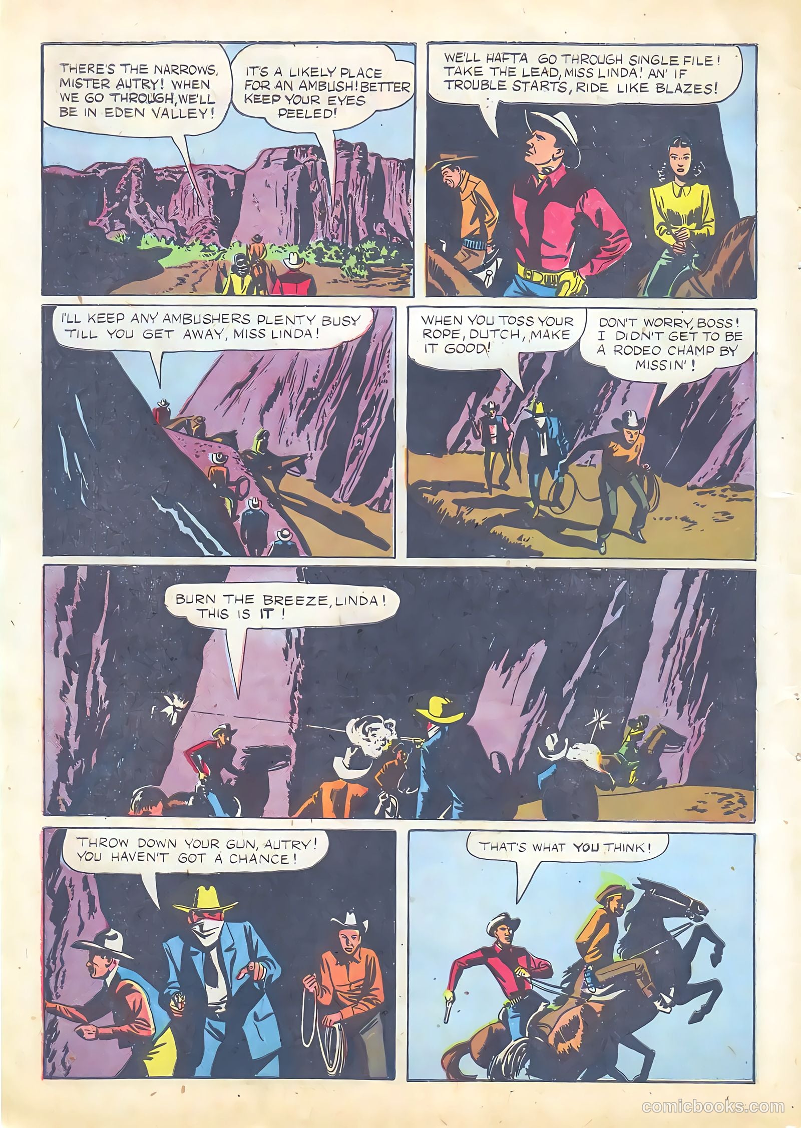 Gene Autry Comics #8 — page 10 of 52