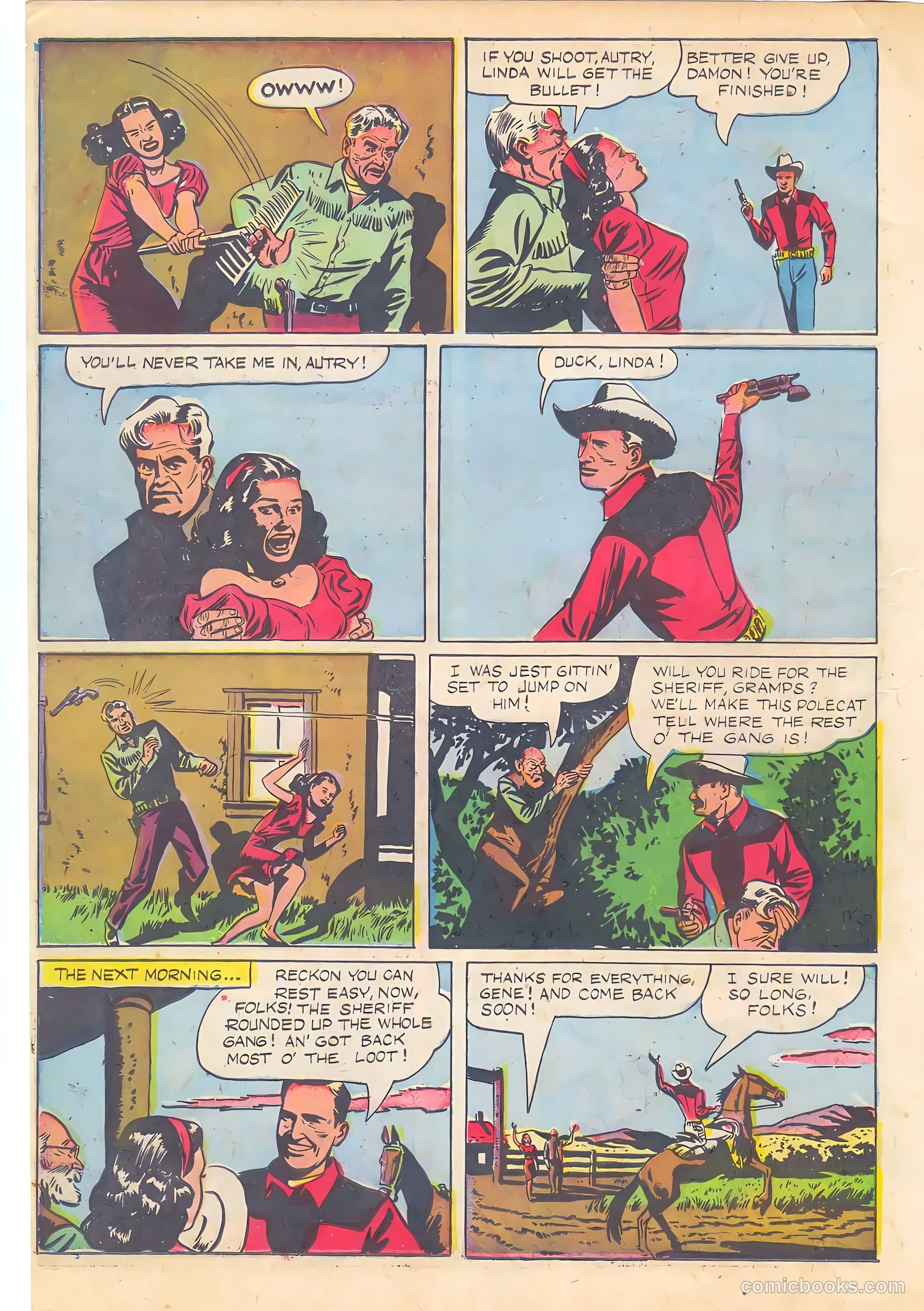Gene Autry Comics #8 — page 28 of 52