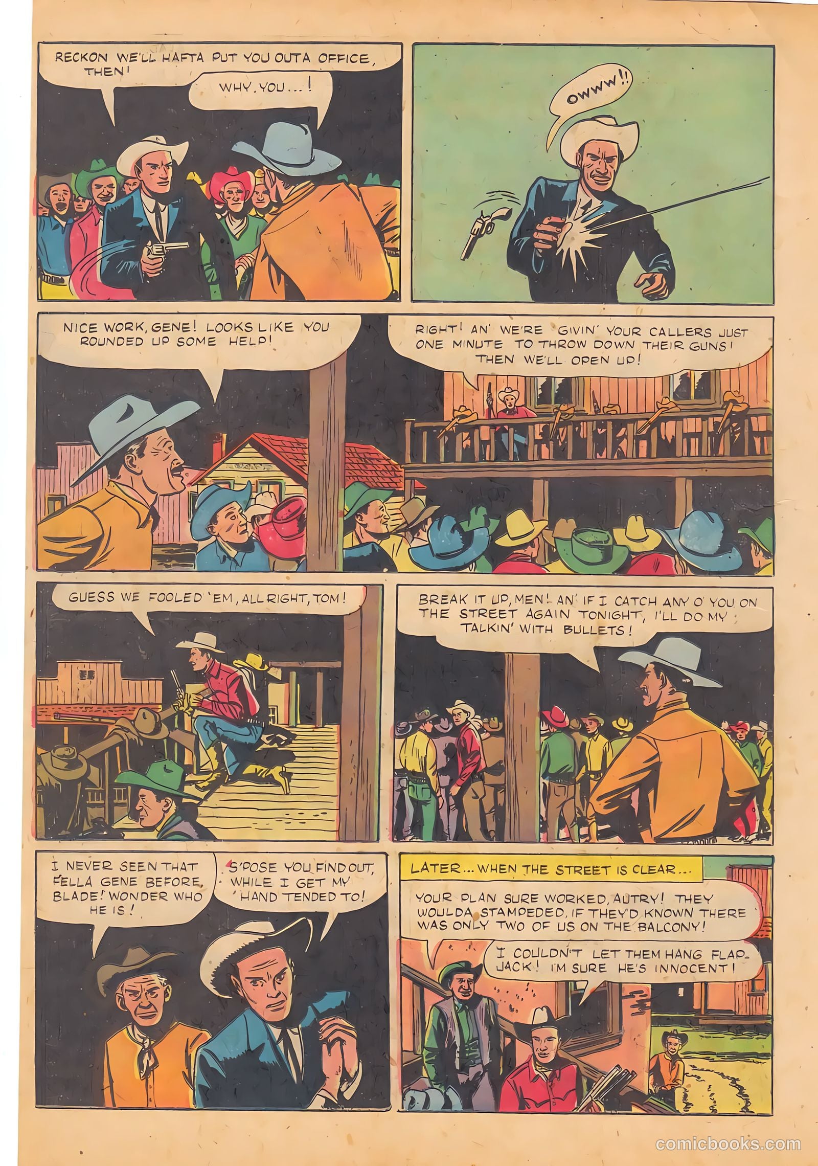 Gene Autry Comics #8 — page 36 of 52