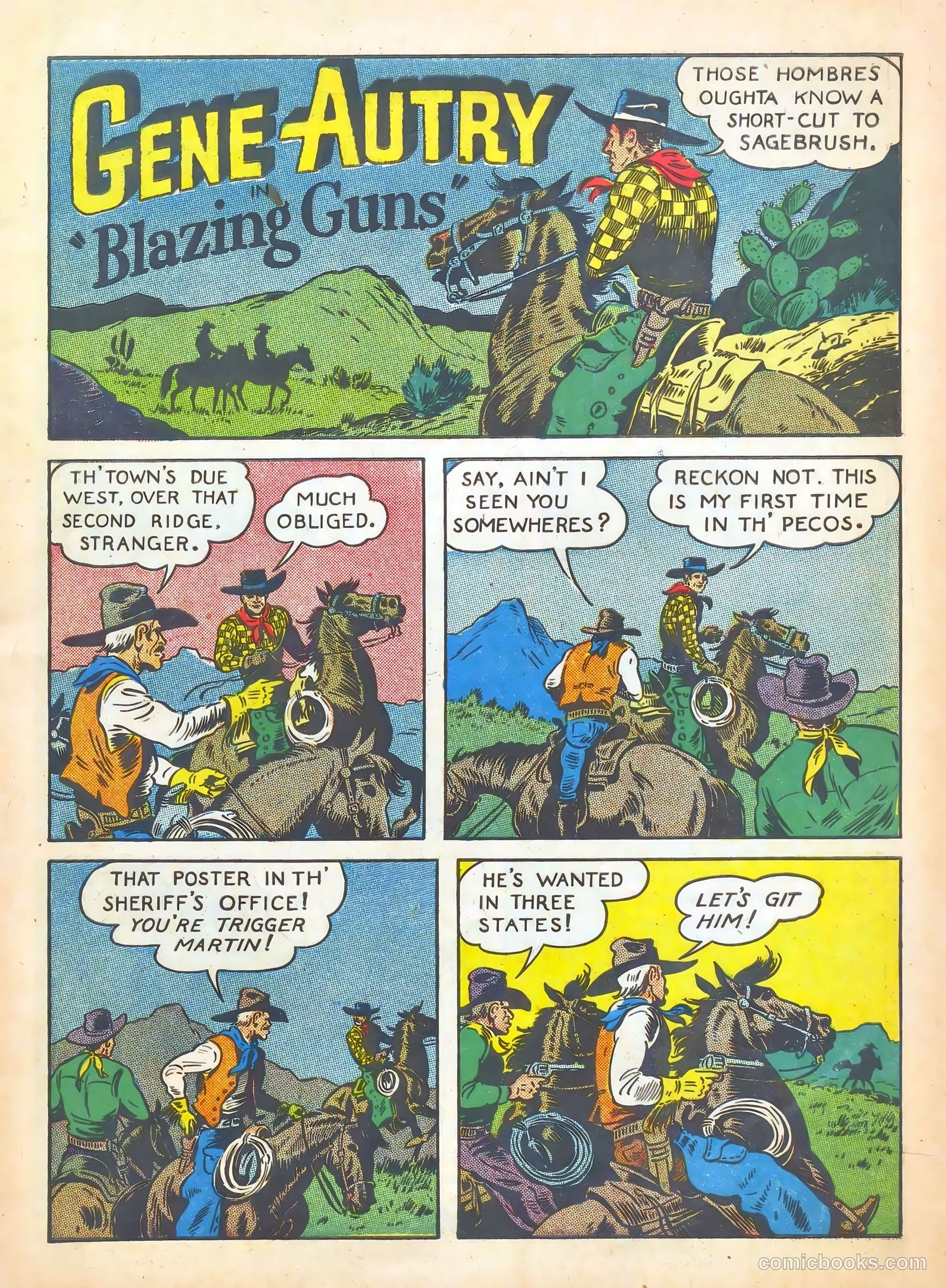 Gene Autry Comics #8 — page 3 of 68