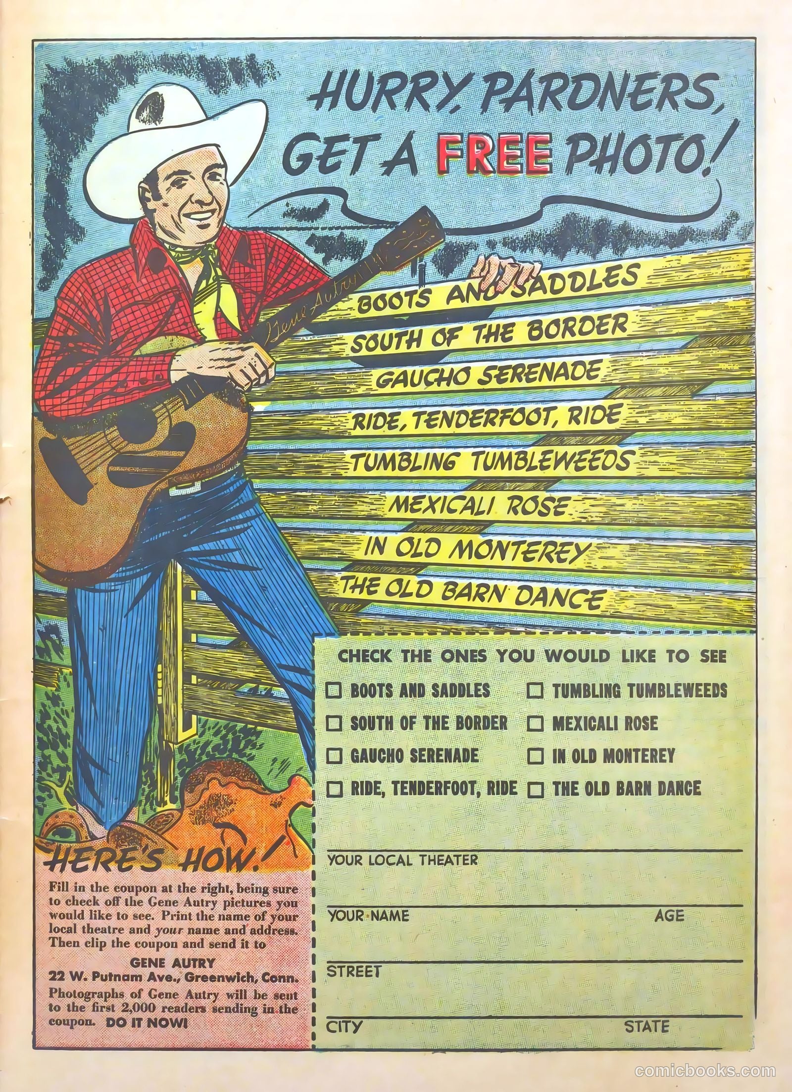 Gene Autry Comics #8 — page 61 of 68