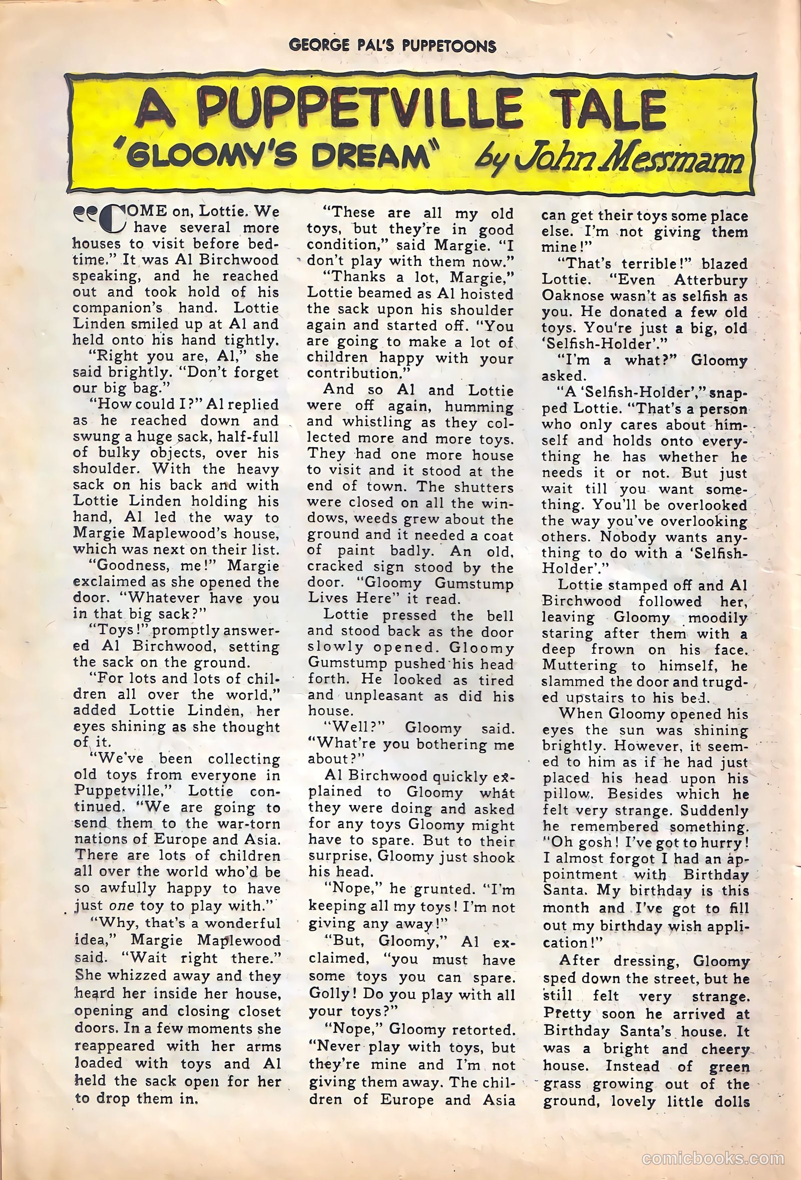 George Pal's Puppetoons #14 — page 24 of 36