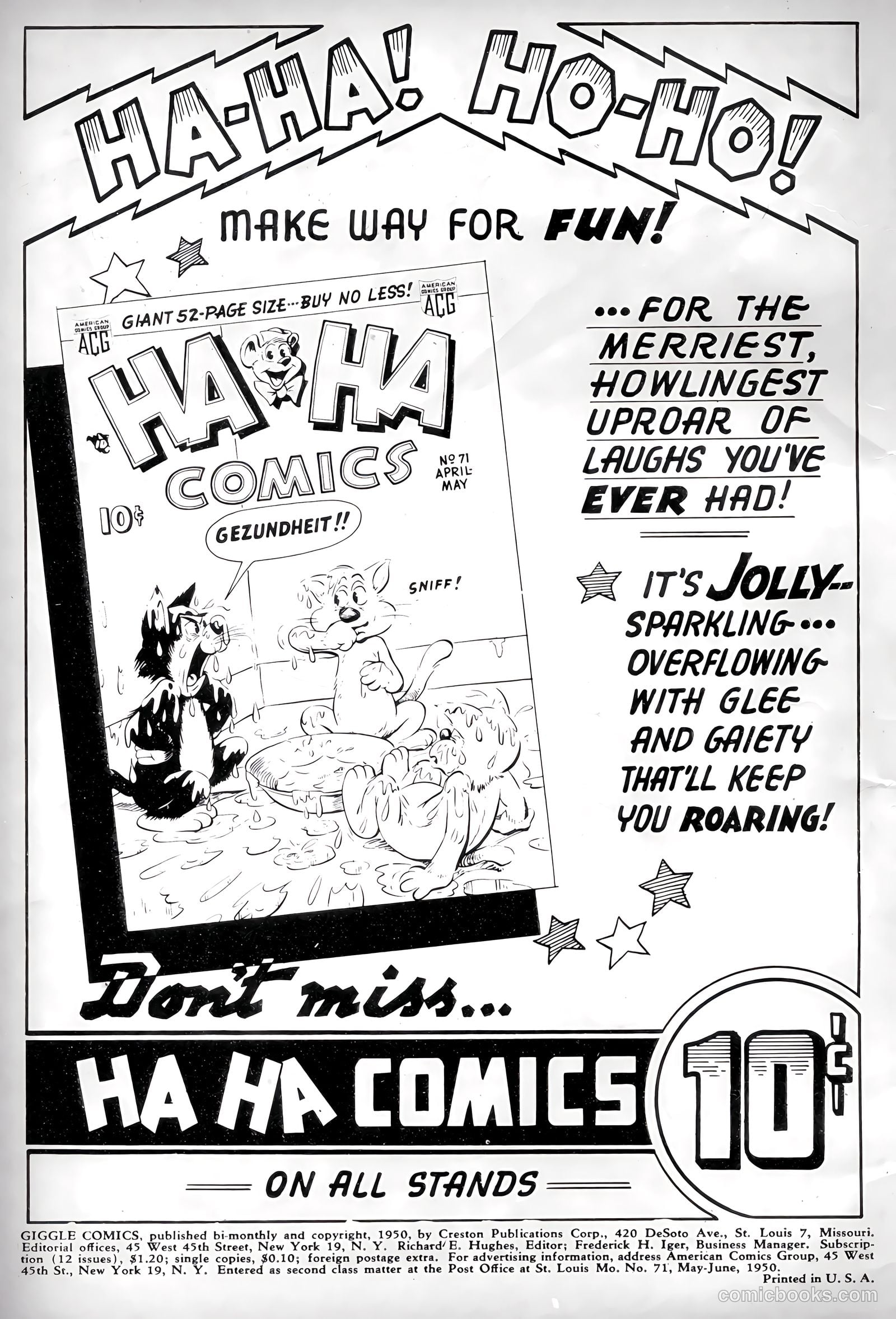 Giggle Comics #71 — page 2 of 52