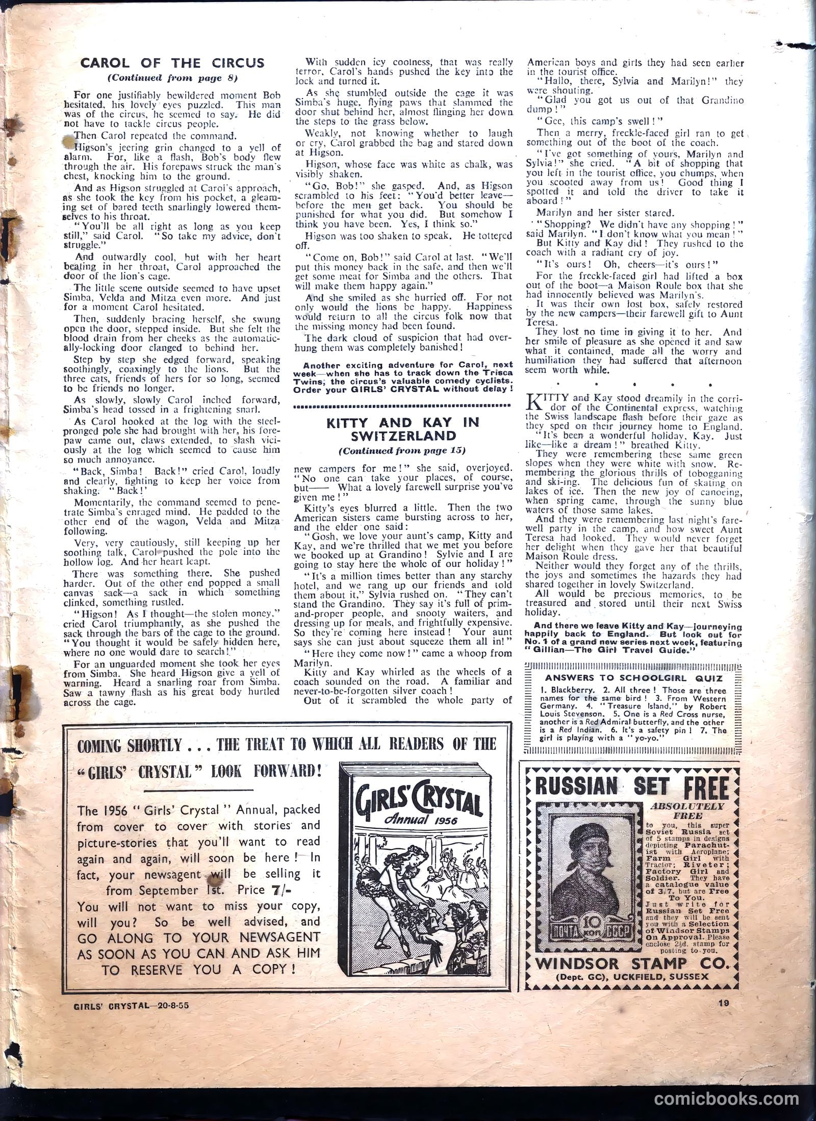 Girls' Crystal #1035 — page 19 of 20