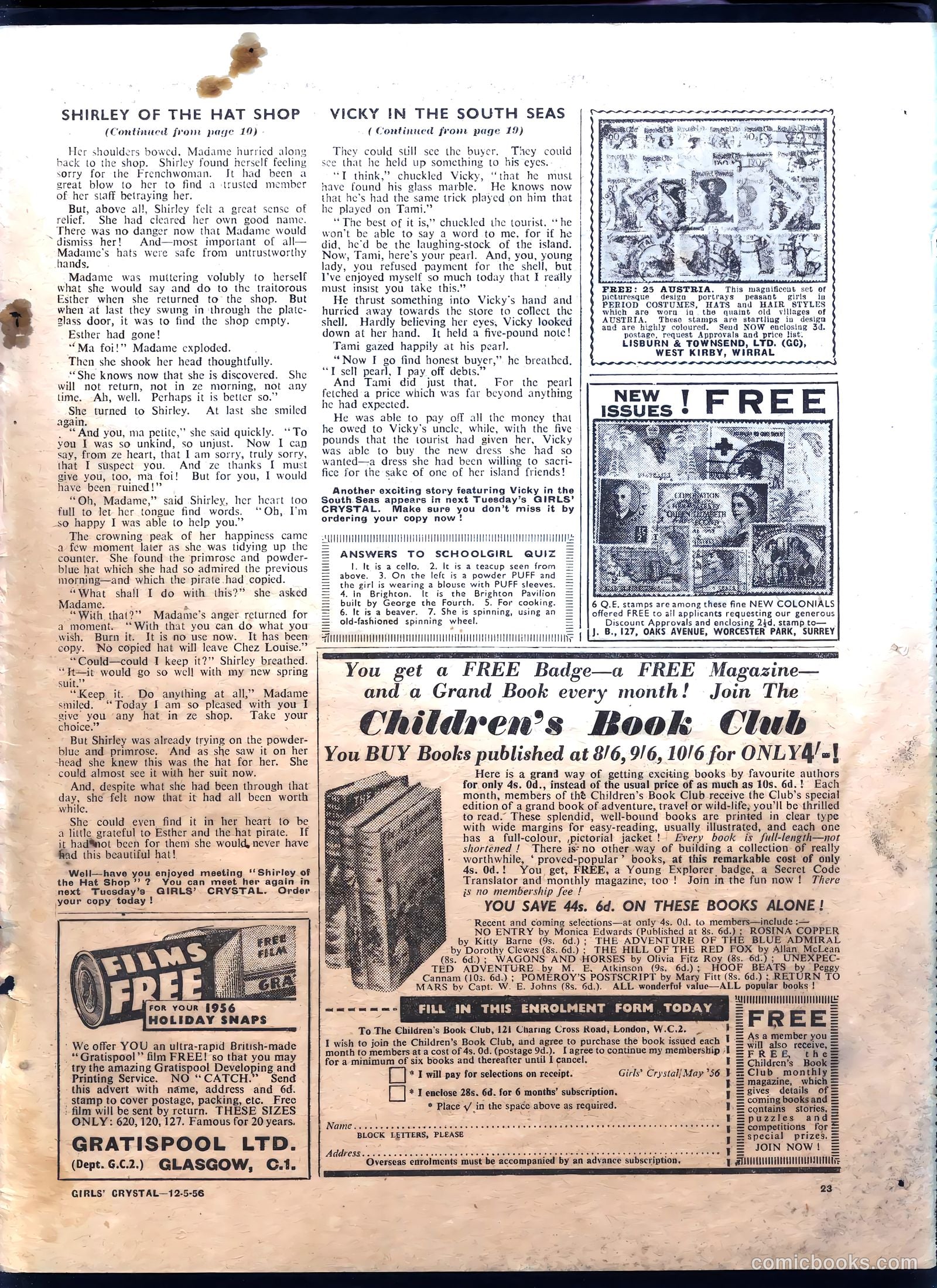 Girls' Crystal #1073 — page 23 of 24