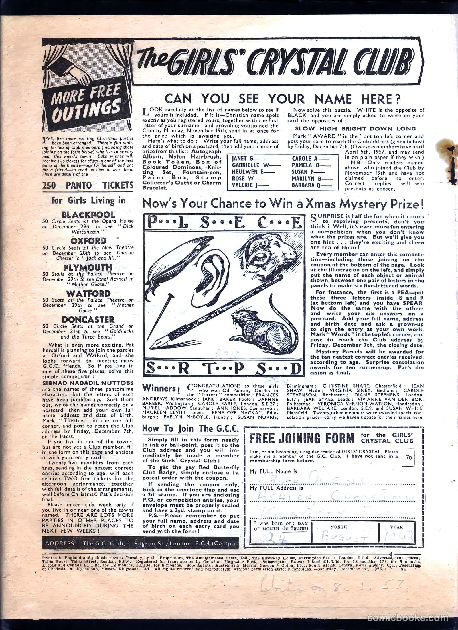 Girls' Crystal #1102 — page 22 of 24