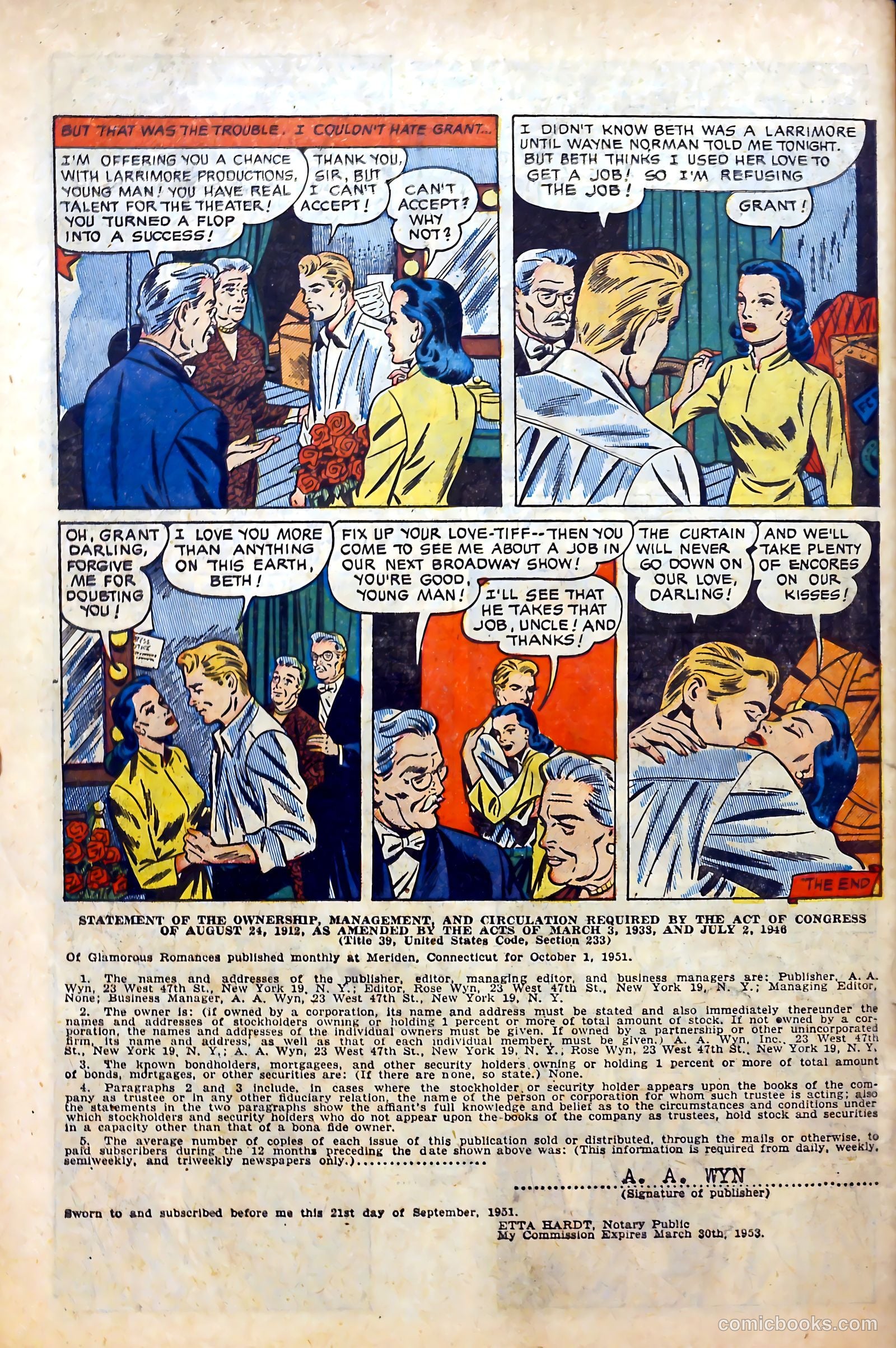 Glamorous Romances #59 — page 34 of 37