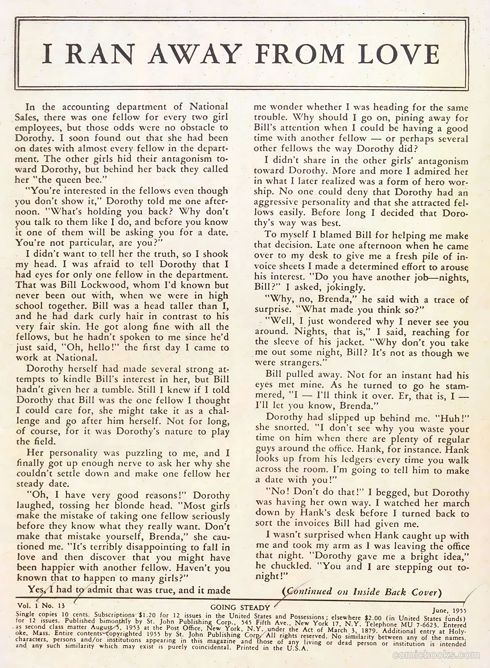Going Steady #13 — page 2 of 37
