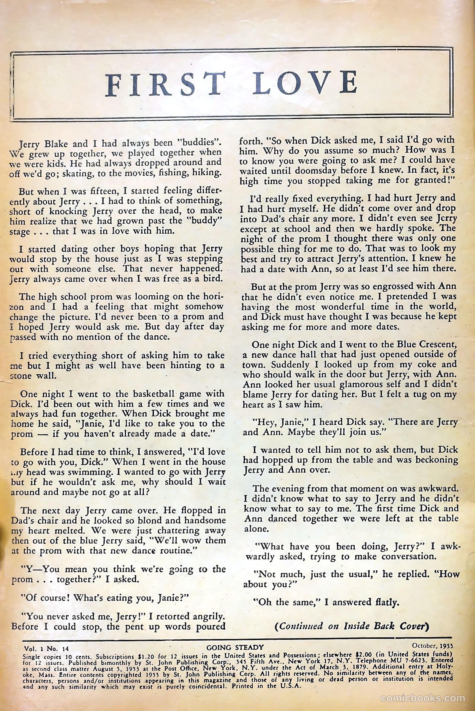 Going Steady #14 — page 2 of 36