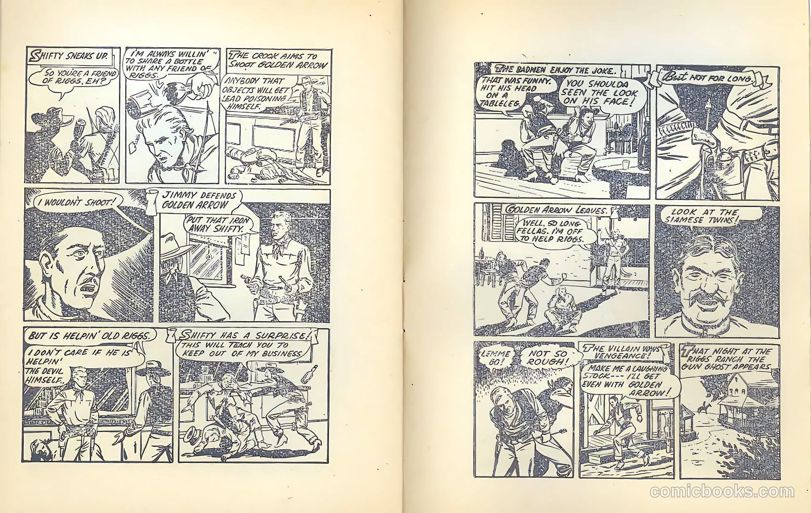 Golden Arrow [Mighty Midget Comic] #11 — page 16 of 18