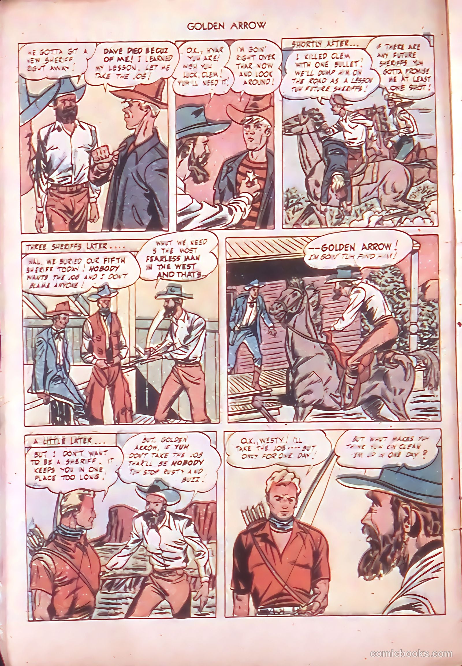 Golden Arrow Western #6 — page 8 of 36