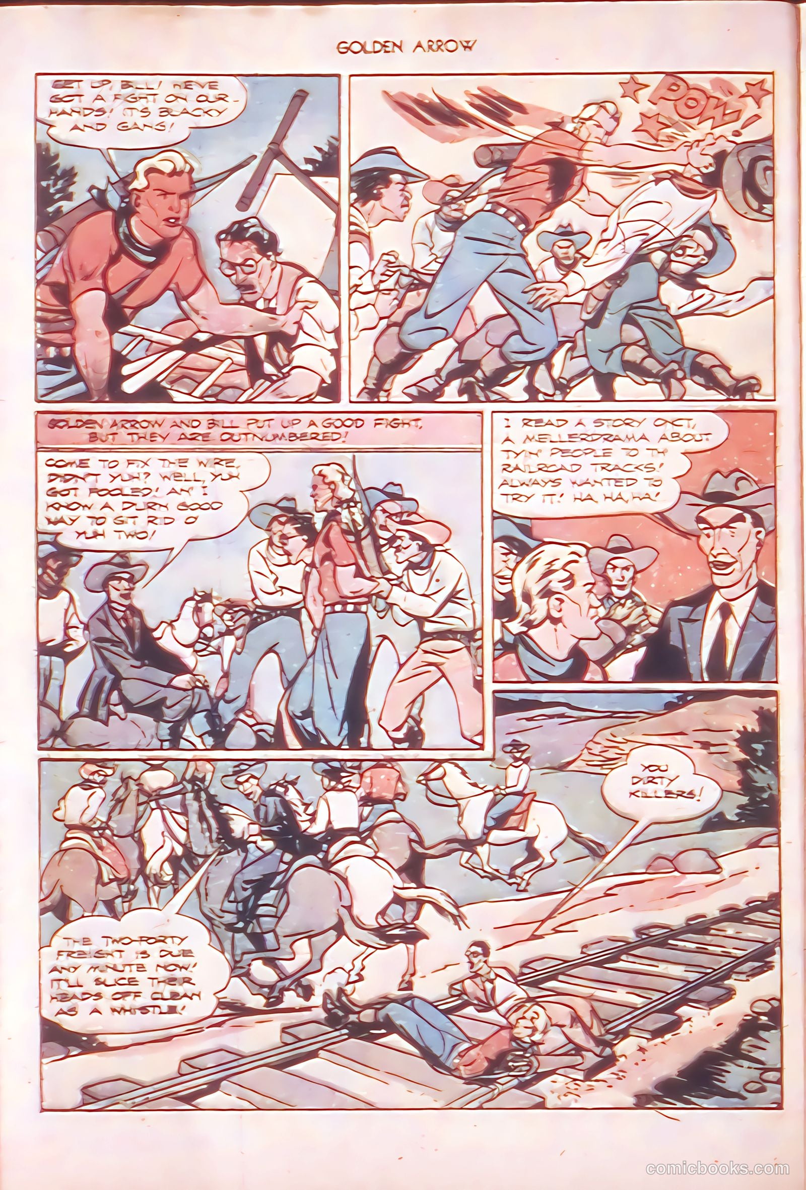 Golden Arrow Western #6 — page 28 of 36