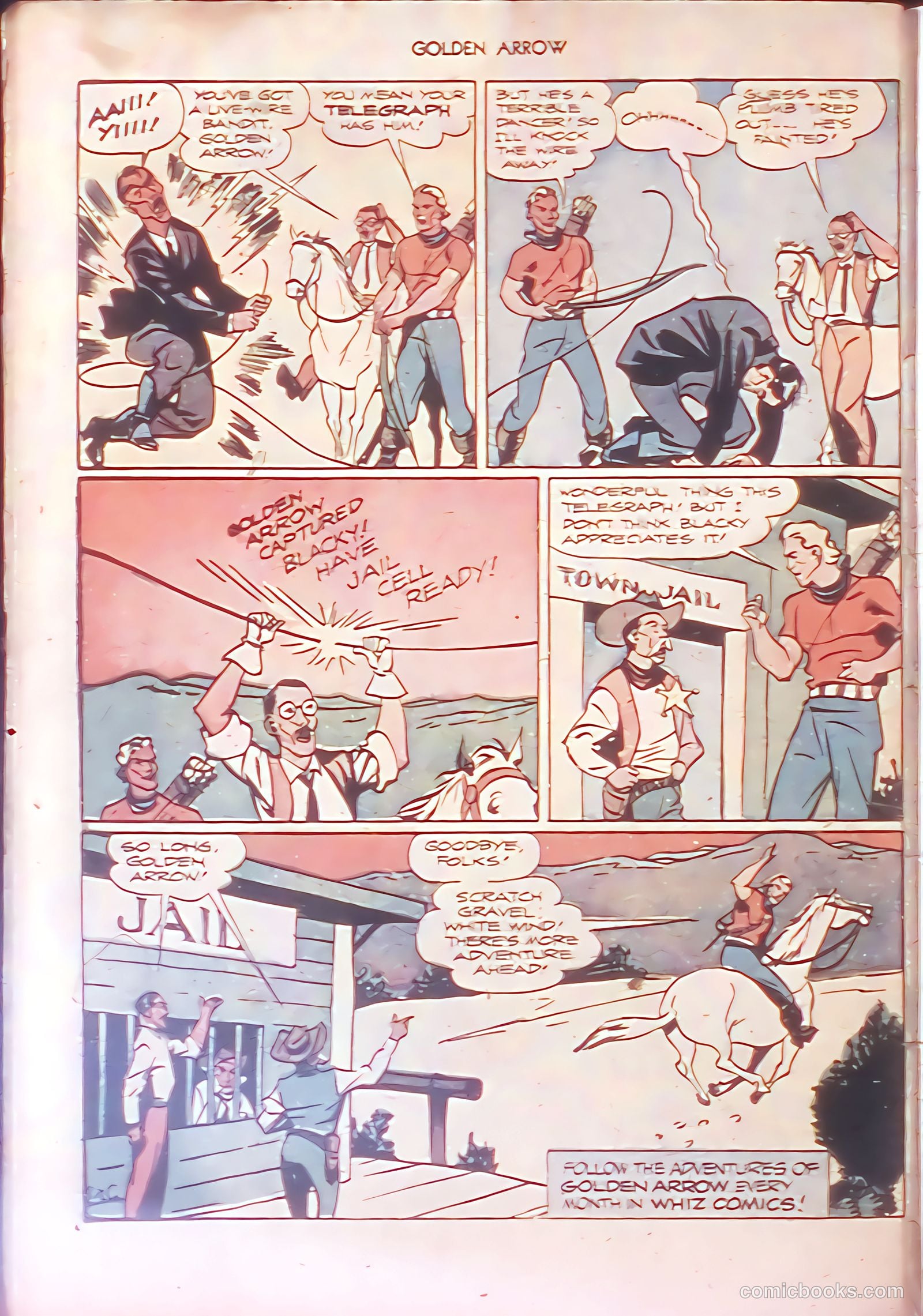 Golden Arrow Western #6 — page 34 of 36