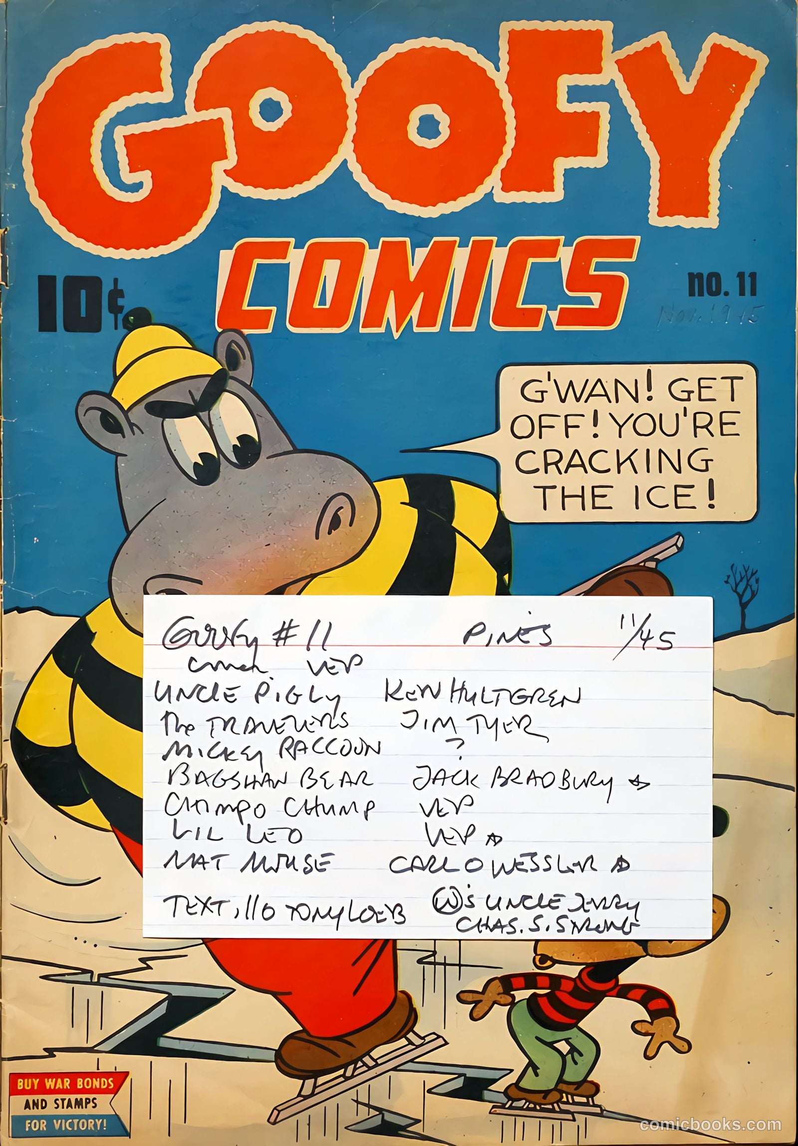 Goofy Comics #11 — page 37 of 37