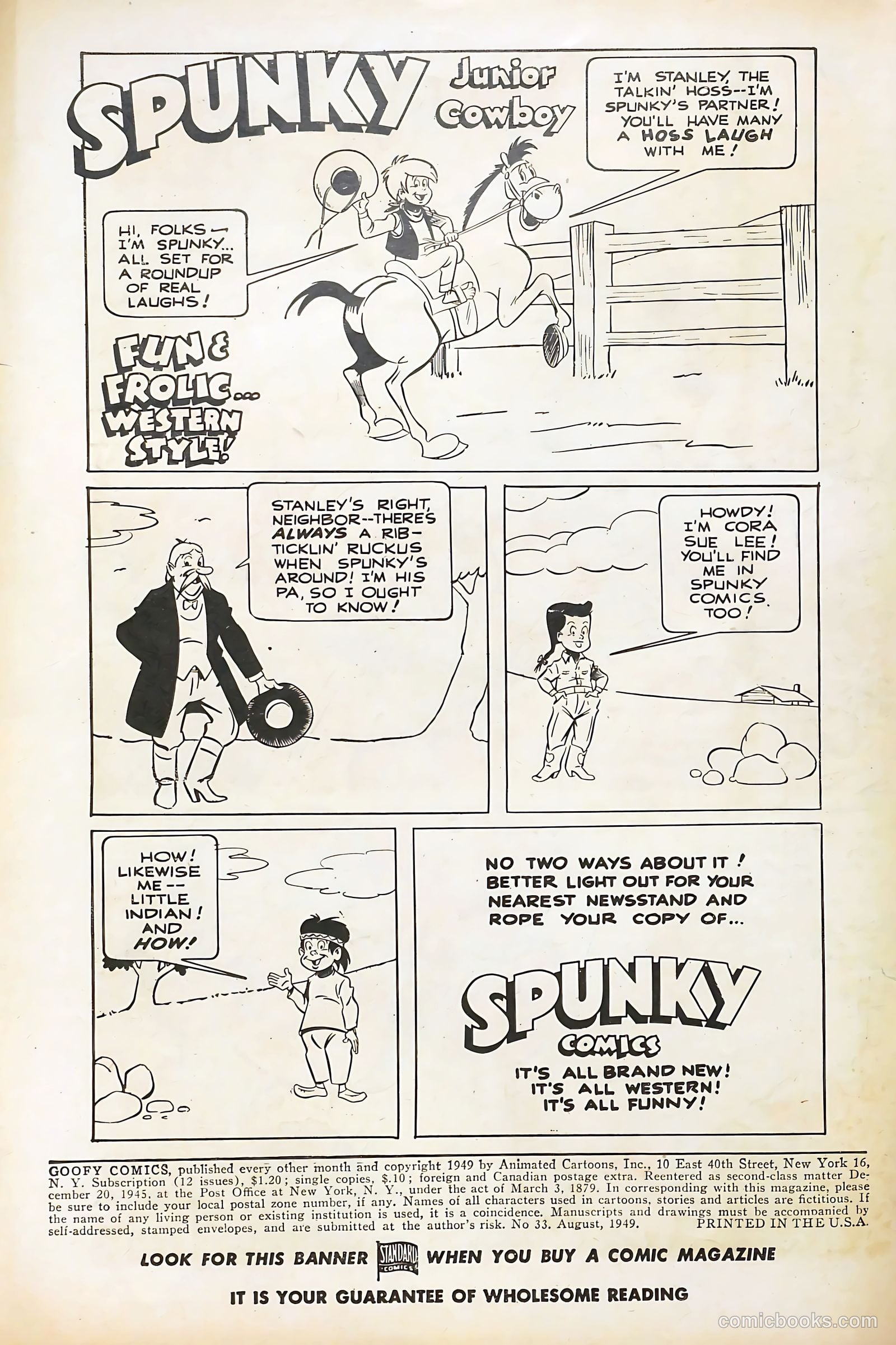 Goofy Comics #33 — page 2 of 36