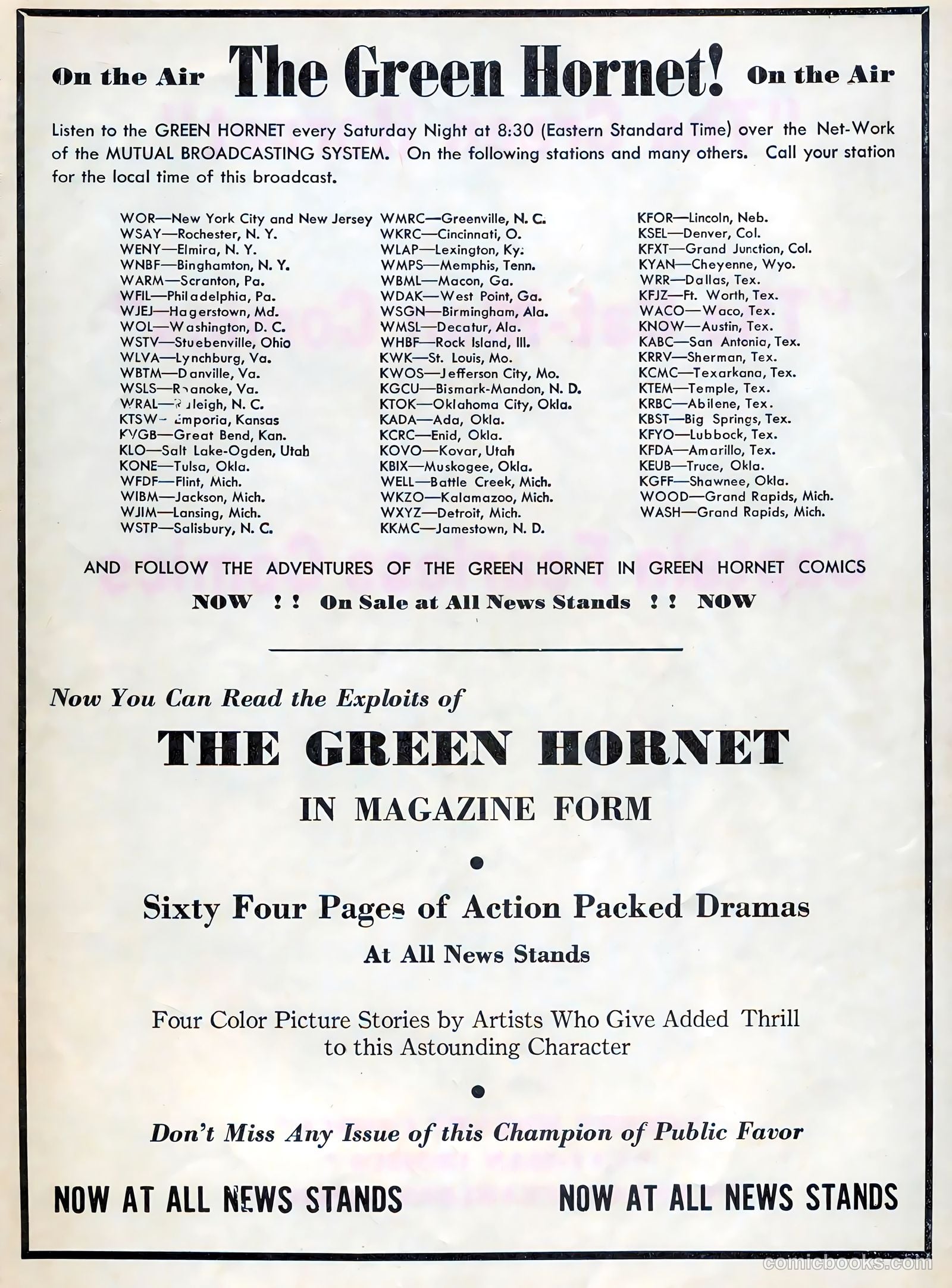 Green Hornet Comics #6 — page 66 of 67