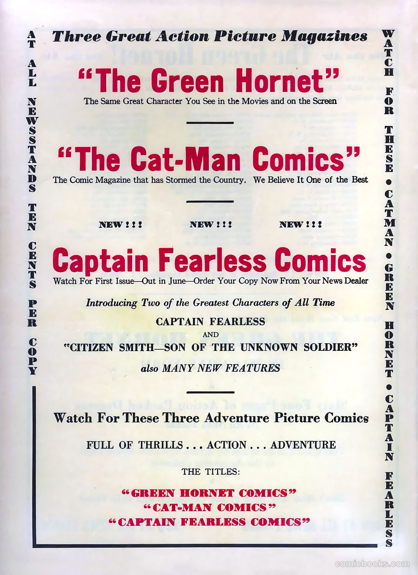 Green Hornet Comics #6 — page 67 of 67