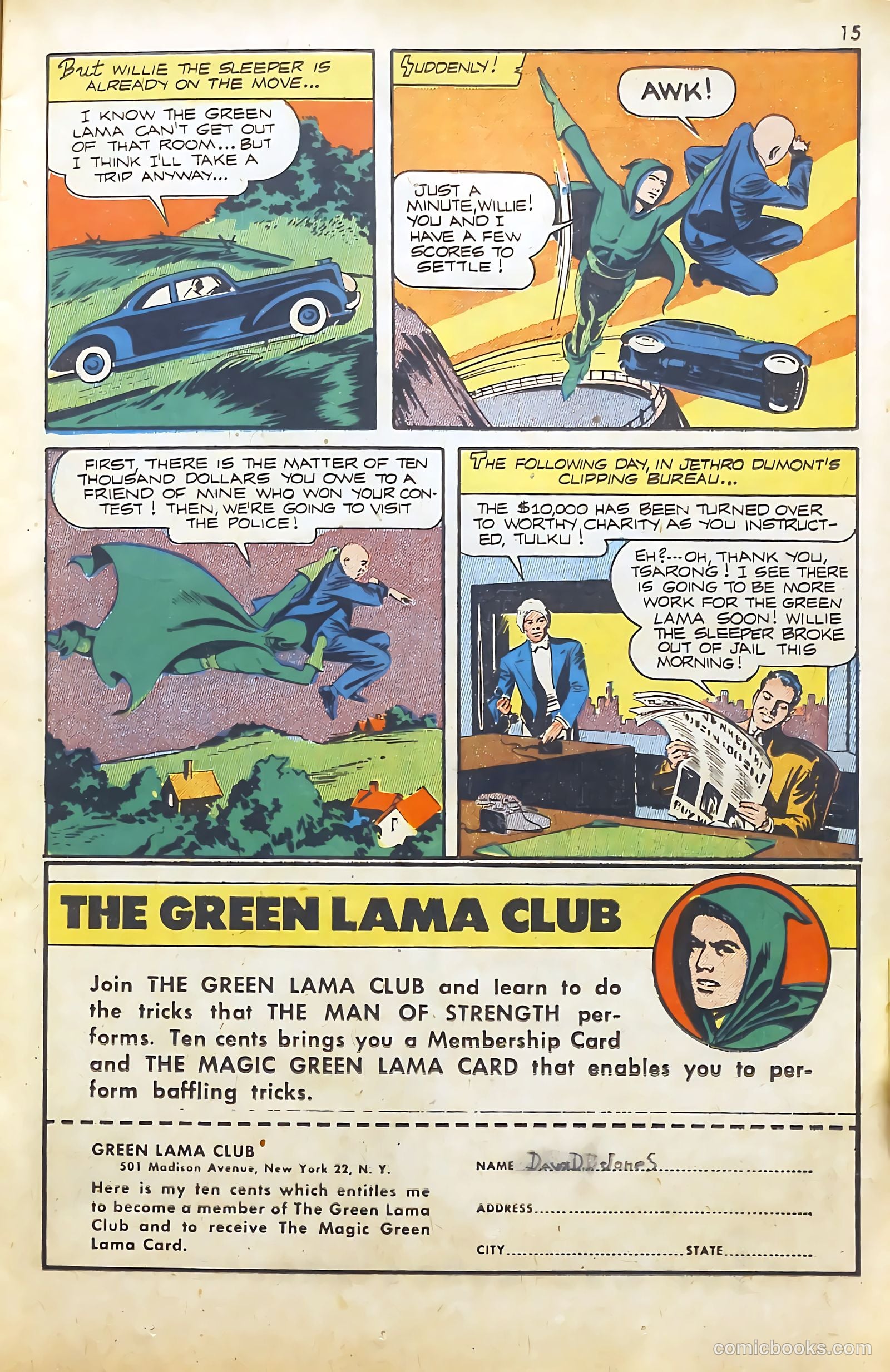 Green Lama #2 — page 15 of 47