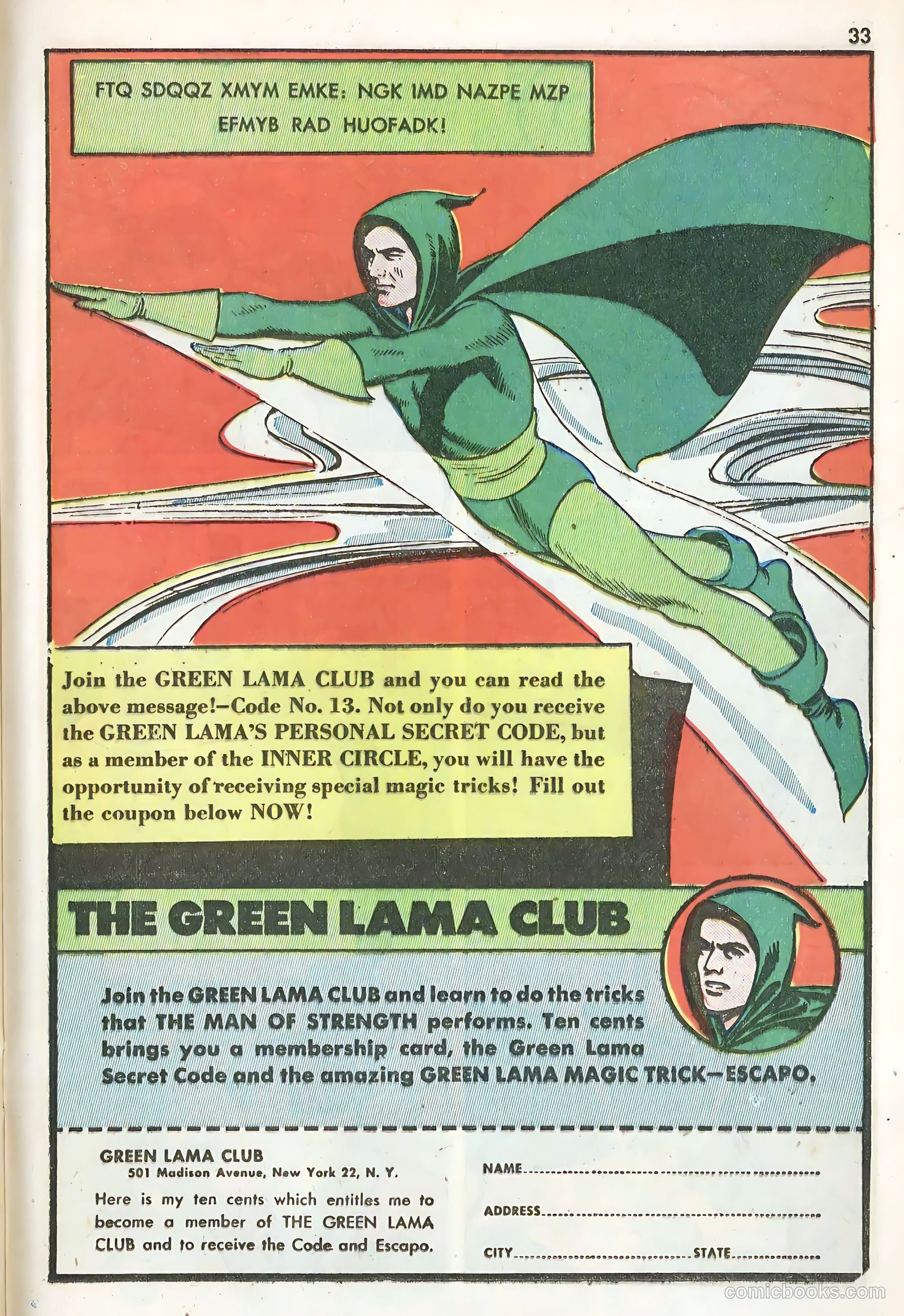 Green Lama #4 — page 33 of 52