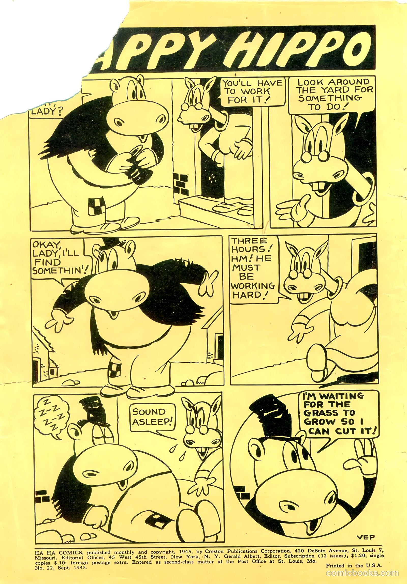 Ha Ha Comics #22 — page 2 of 52