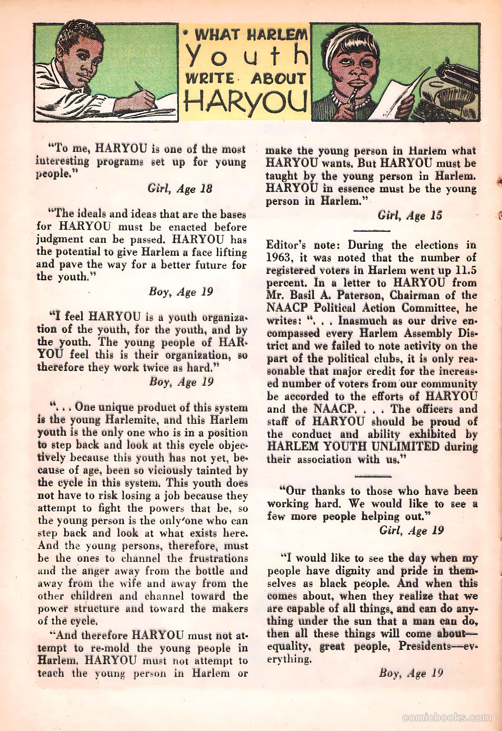 Harlem Youth Report #5 — page 16 of 36