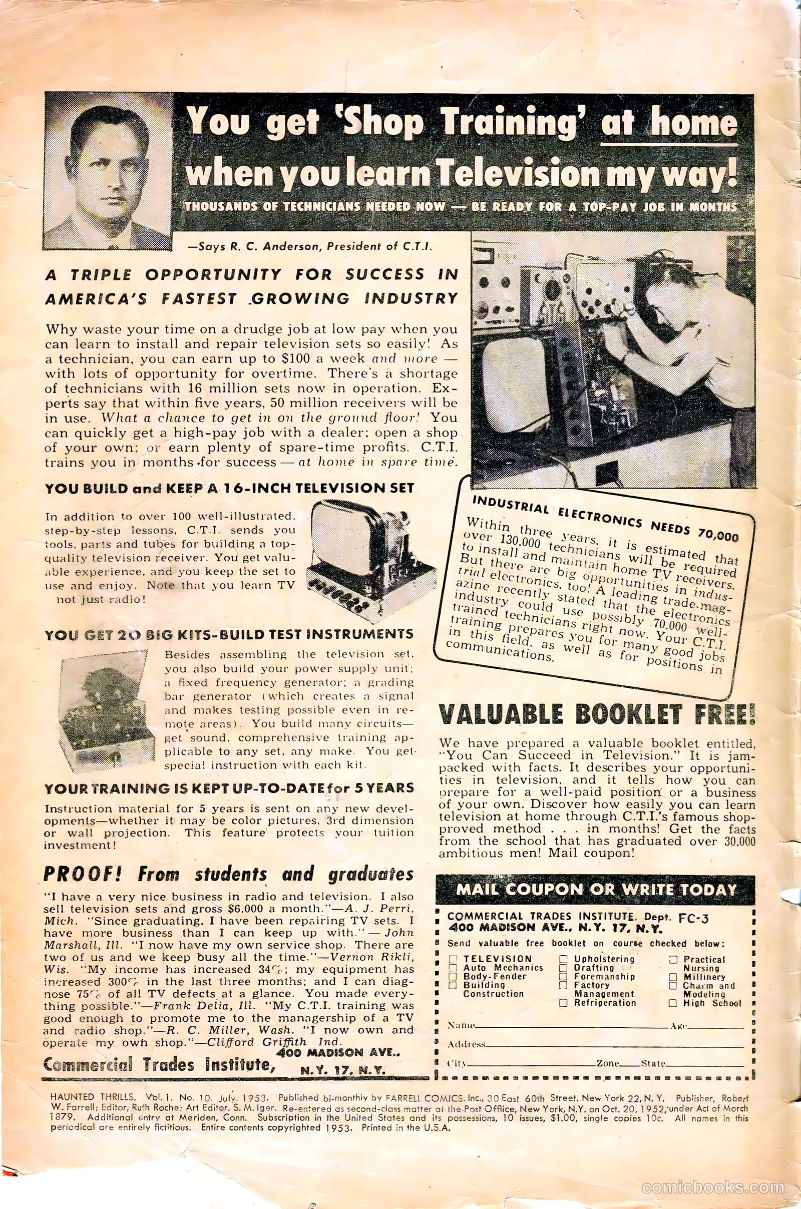 Haunted Thrills #10 — page 2 of 36
