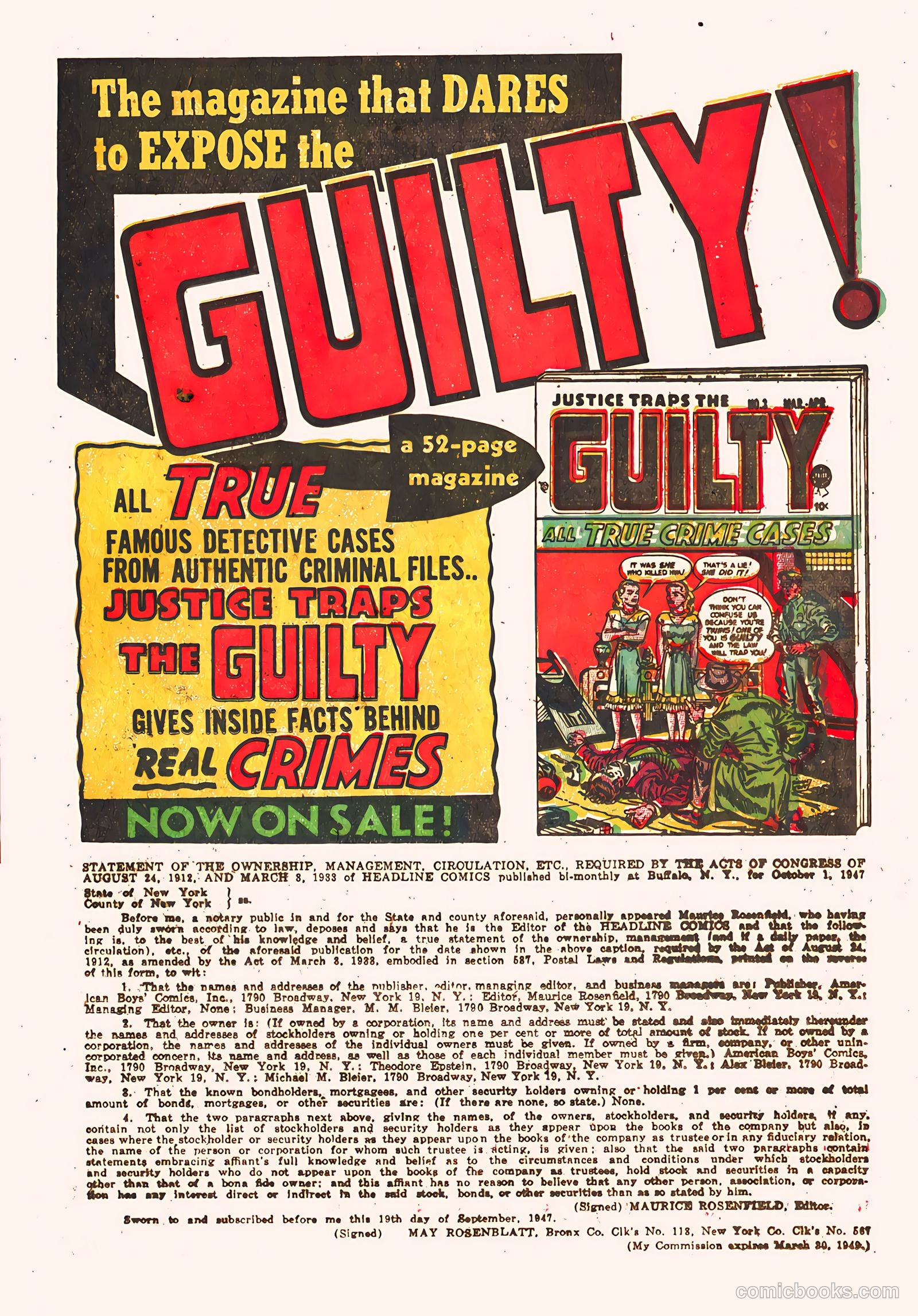 Headline Comics #29 — page 33 of 53