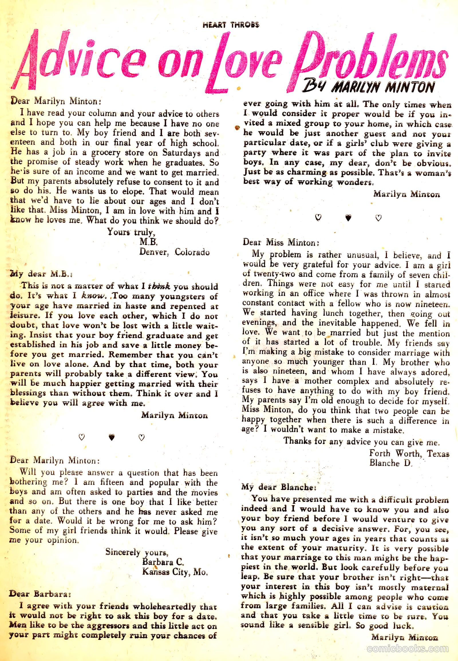 Heart Throbs #11 — page 26 of 36