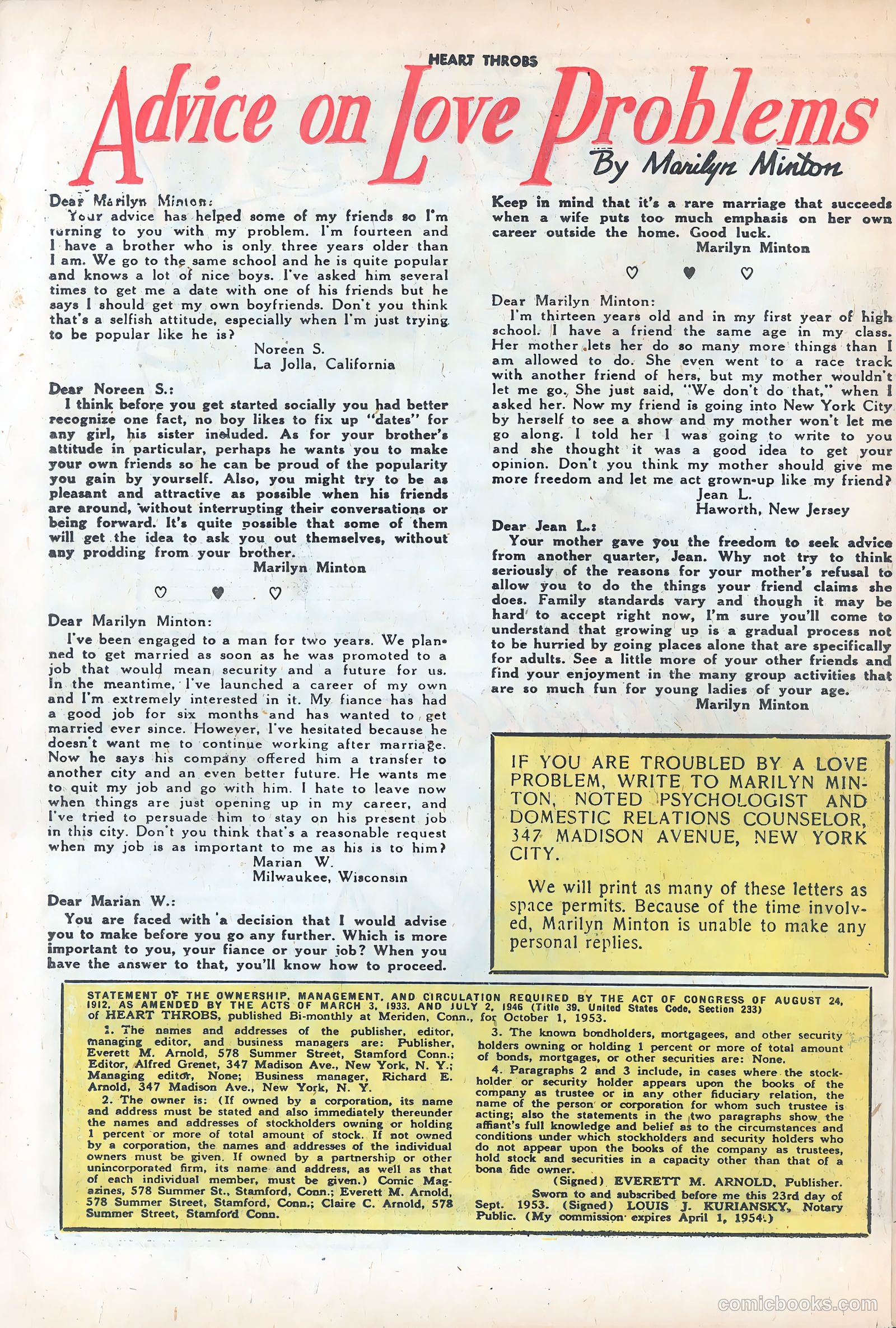 Heart Throbs #28 — page 26 of 37