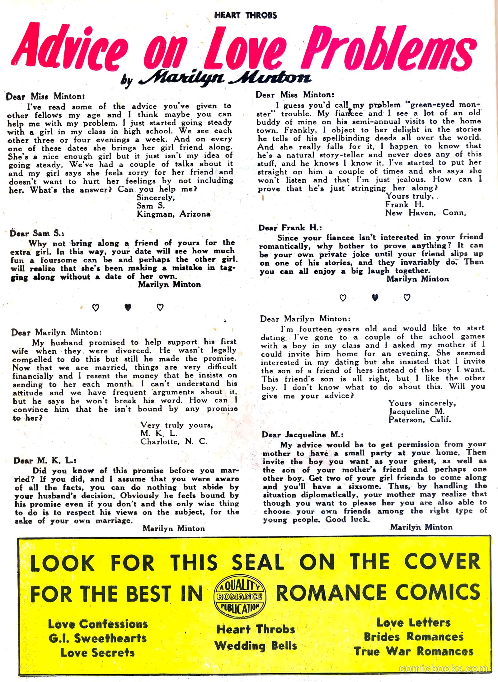 Heart Throbs #30 — page 26 of 36